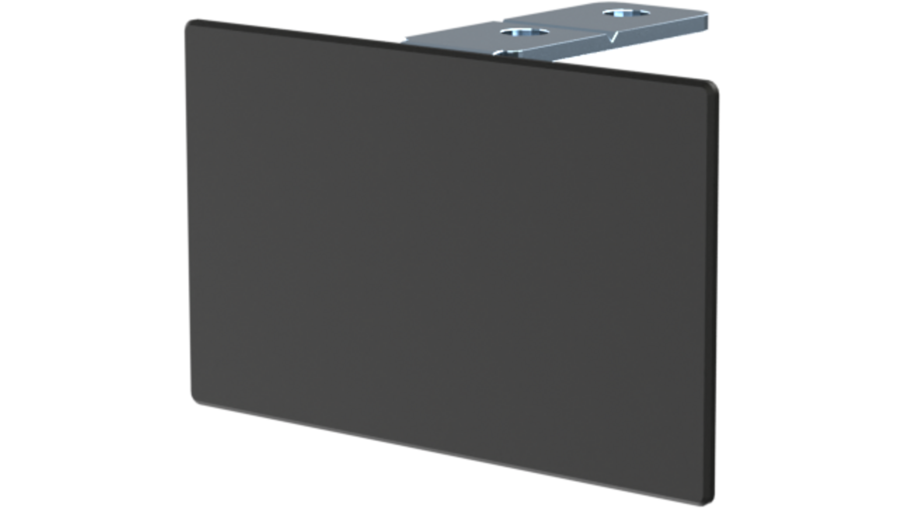 Spaceship eindkap voor bovenrail, aluminium zwart, set van 2