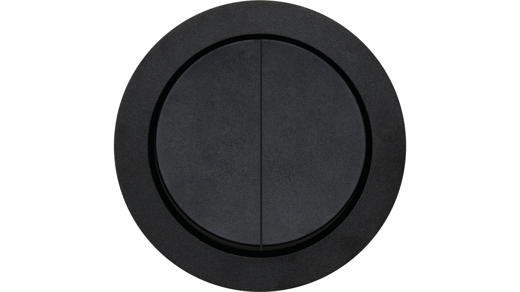 Rond 2.0 Two-circuit switch -s. trim - black alu
