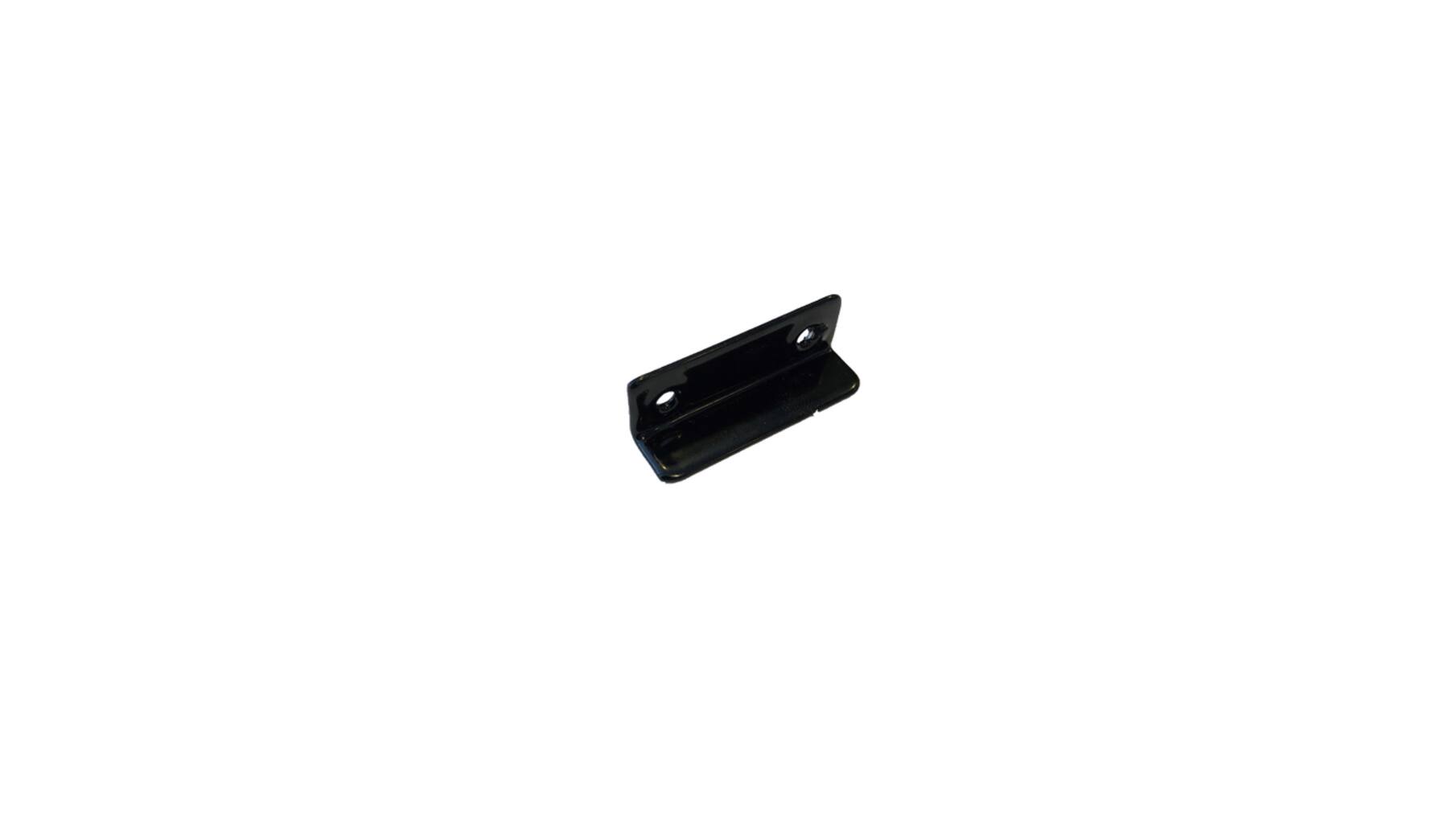 Aanslag zwart, h:10mm, b:35mm, schroefafstand 24mm