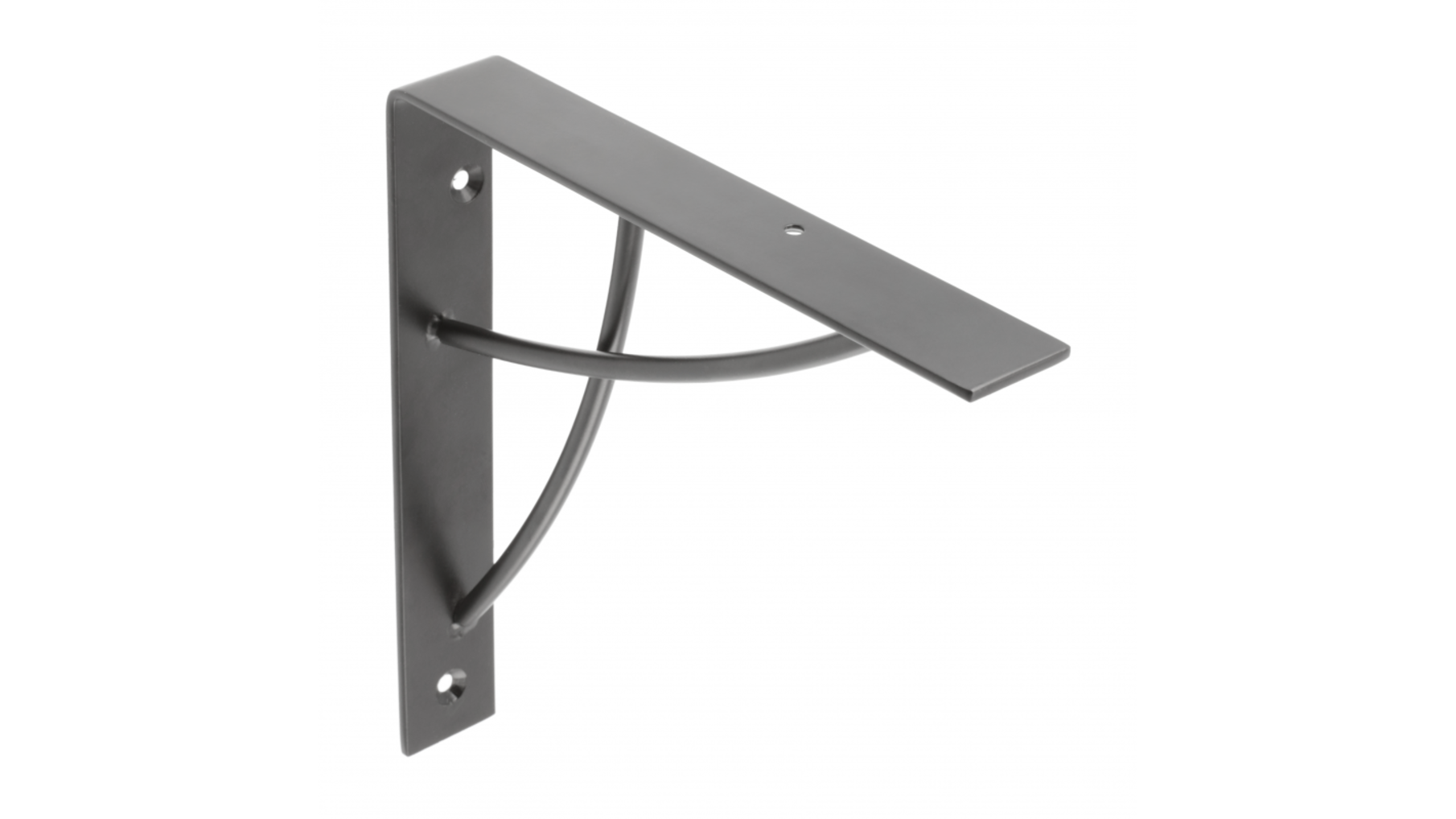 Plankdrager NEO 18x18cm. mat zwart, per paar