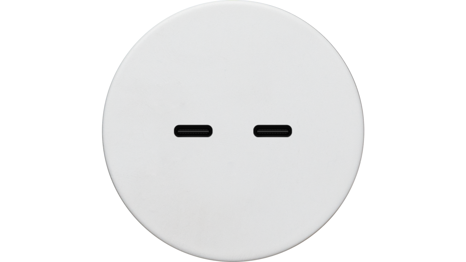 Rond 2.0 Multifit - USB-C 2X (30W) - s. trim - white alu