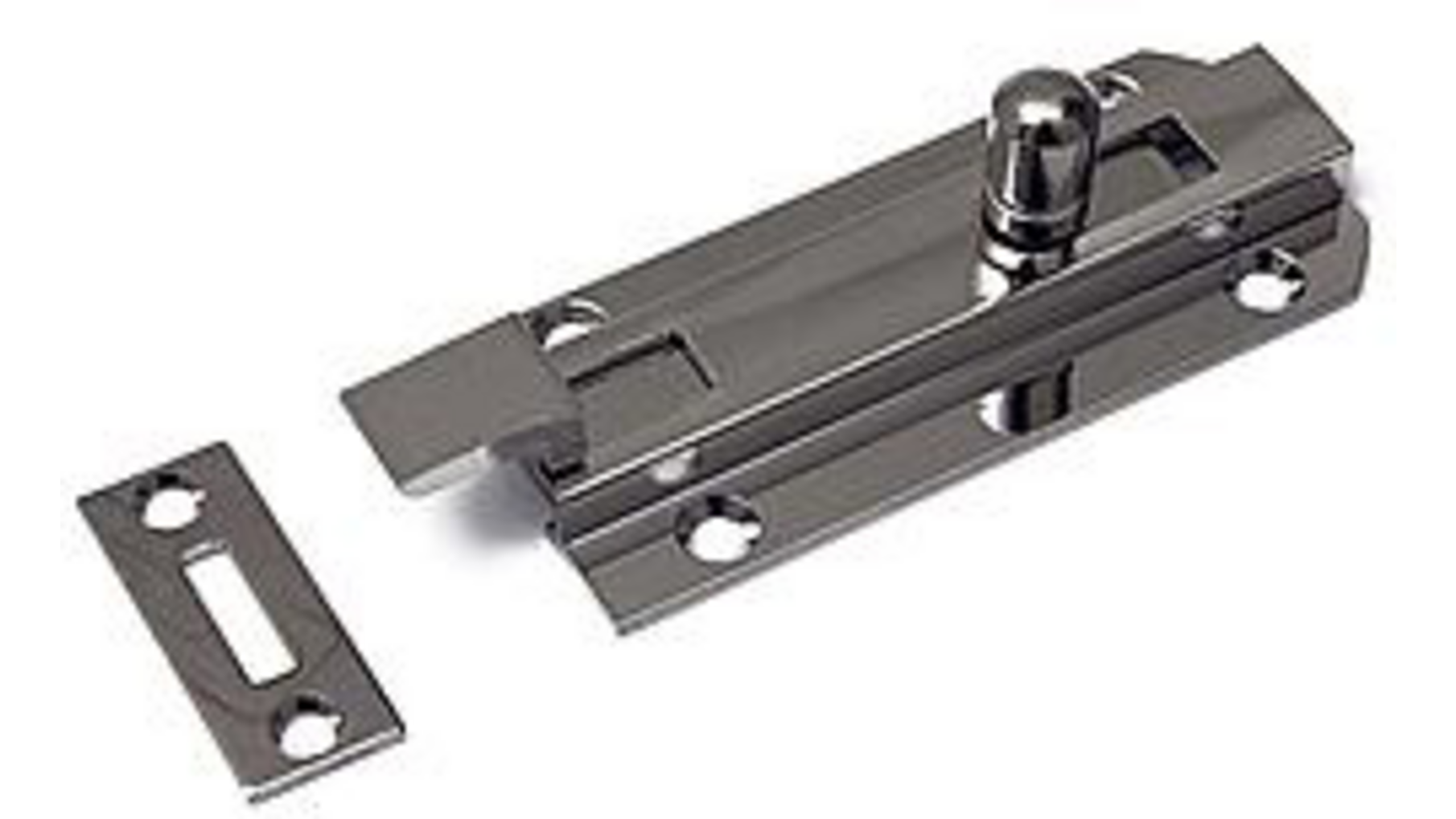 Profielschuif / met bocht / 35x060mm / messing vernikkeld