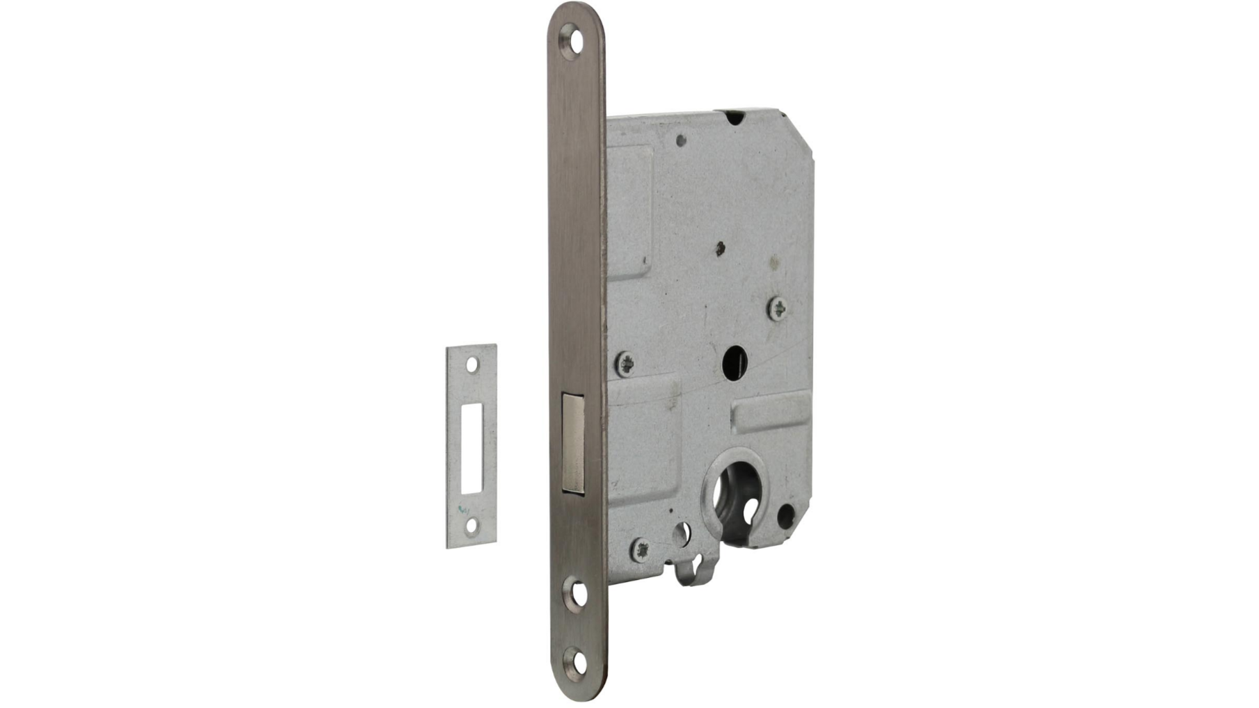 Woningbouw cilinder kastslot 55 mm rvs geborsteld
