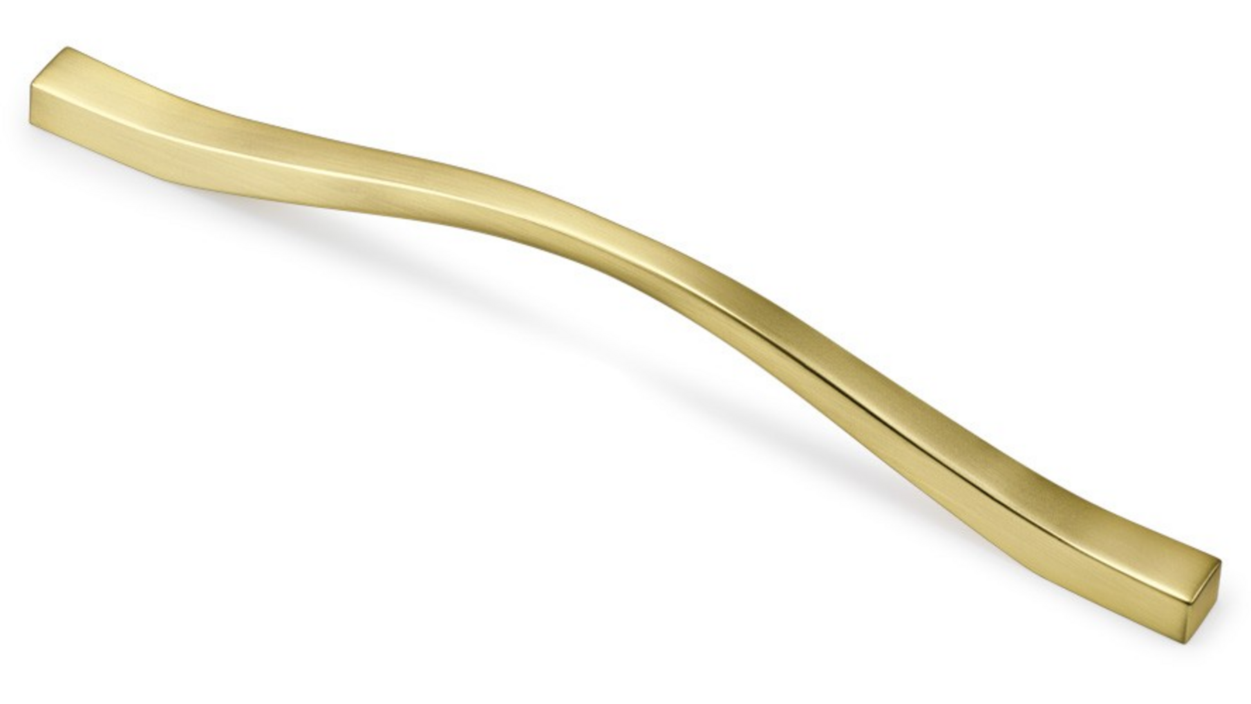 Greep POST geborsteld goud 213x31x20mm, hartmaat 192mm