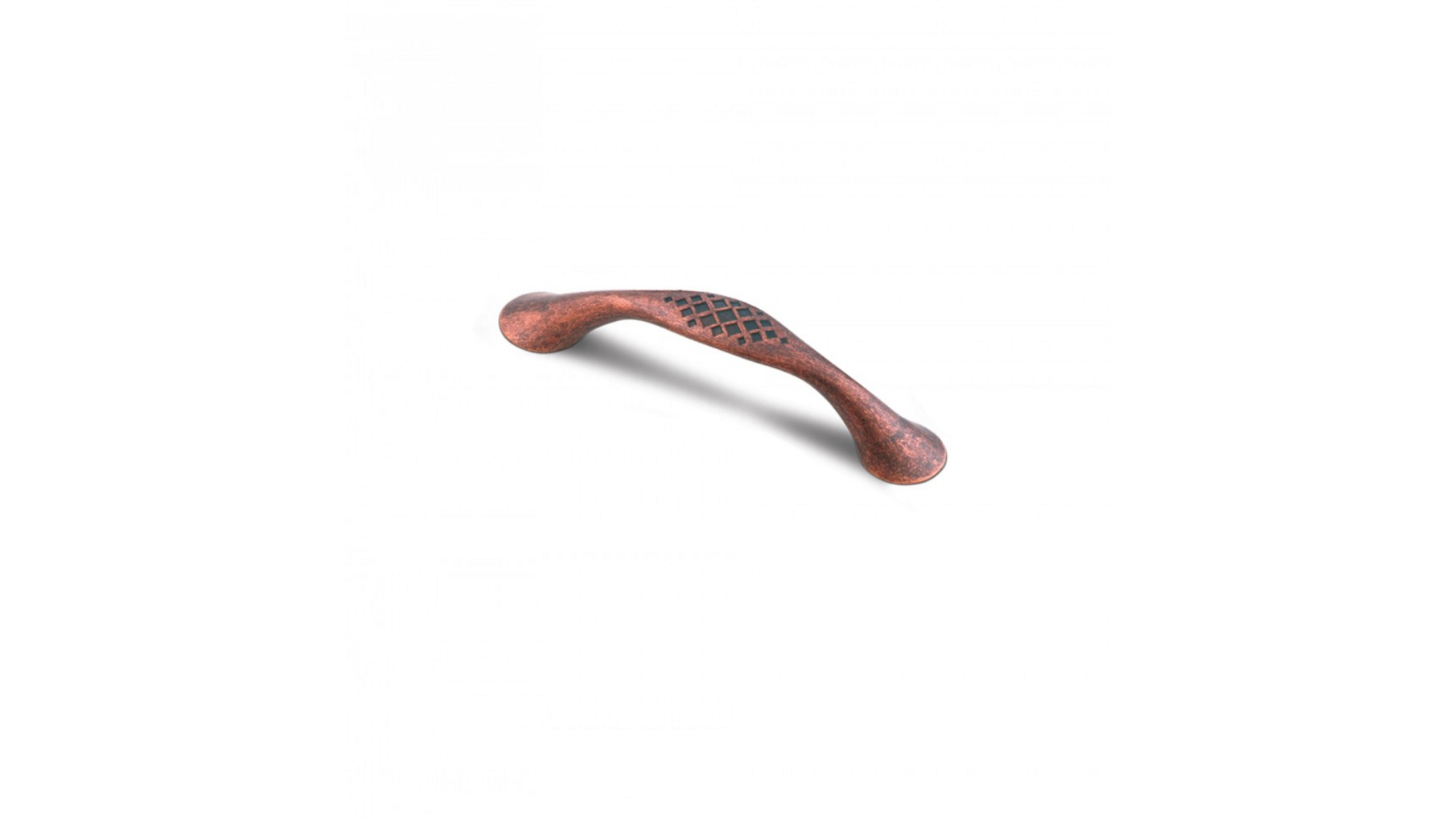 Greep RUSTIC 737 oud koper 178x22mm, hartmaat 128mm