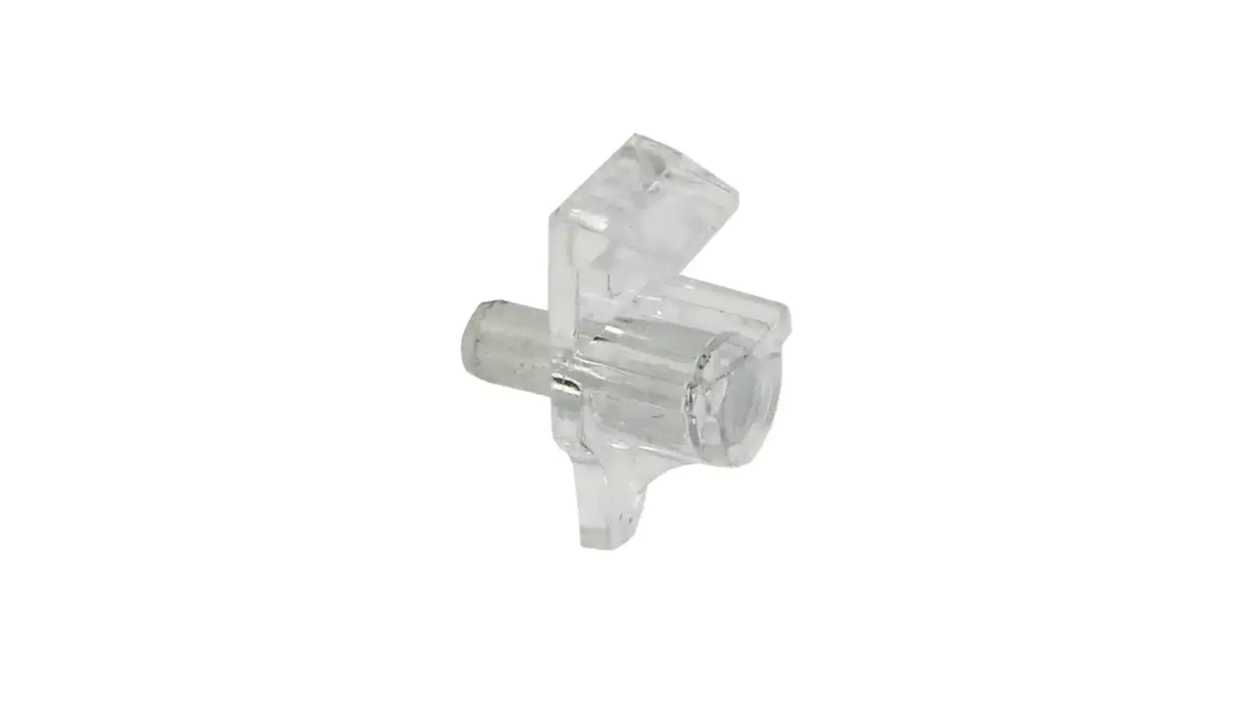 Glasplankdrager met vergrendeling stift 5mm, glasklaar