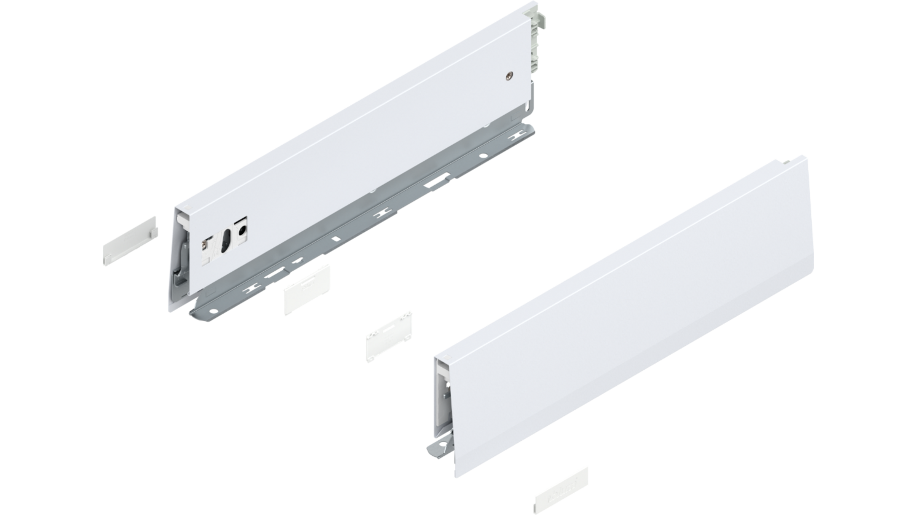 Merivobox zijkant M-hoogte, R+L, 350mm kleur: zijdewit
