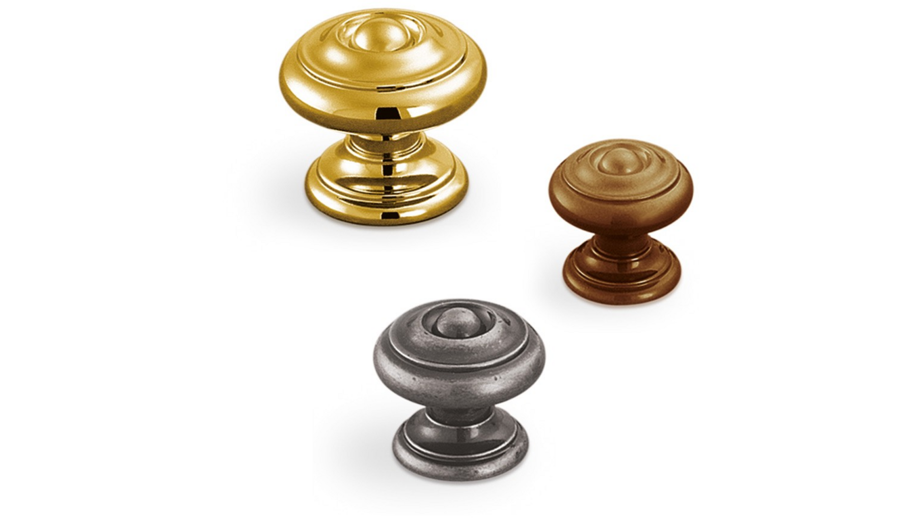 Knop METAL 865 antiek messing 25mm