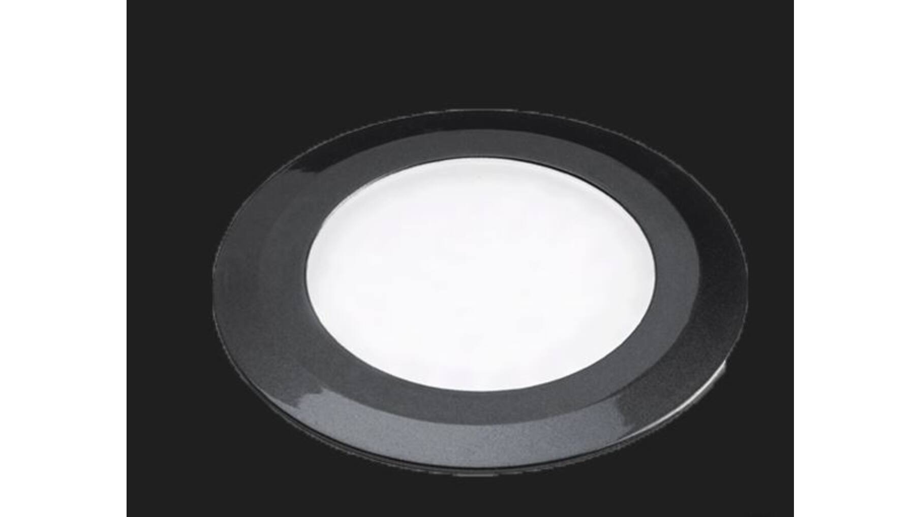 Losse spot Date inbouwspot zwart 12Vdc/3W- 2700K