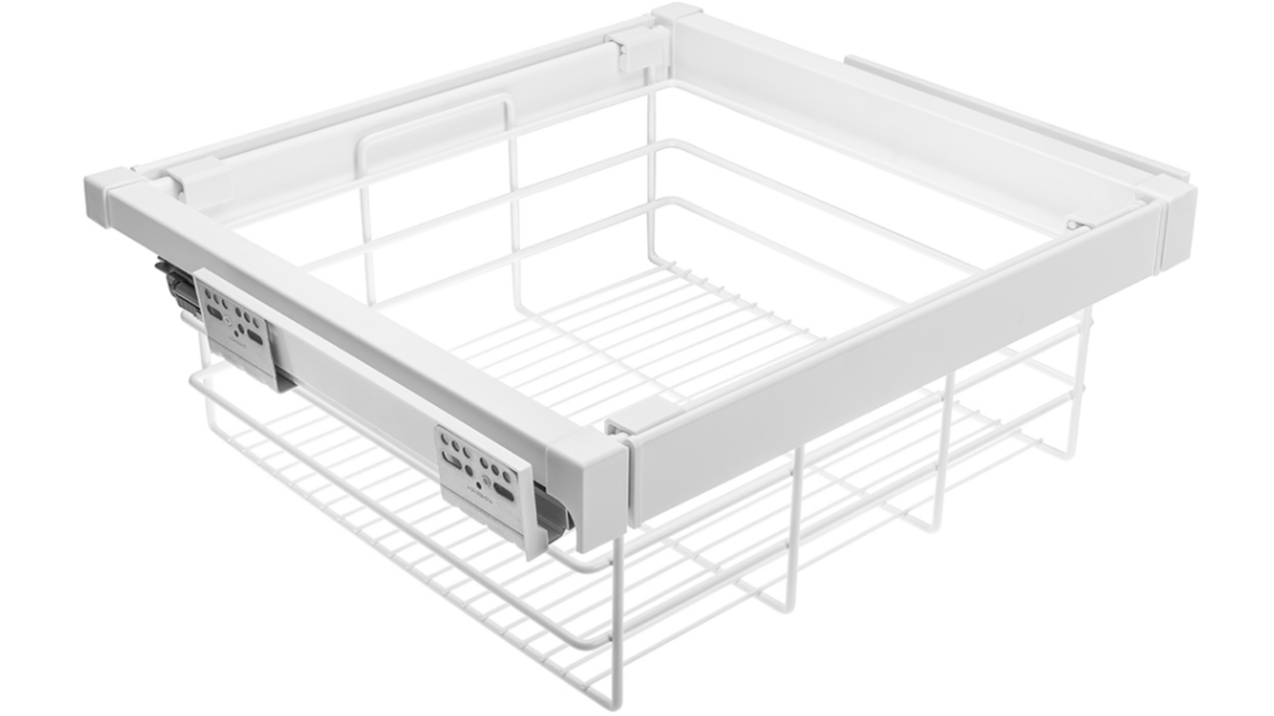 Garderobemand,  600 mm SOFT-CLOSE, Wit chroom
