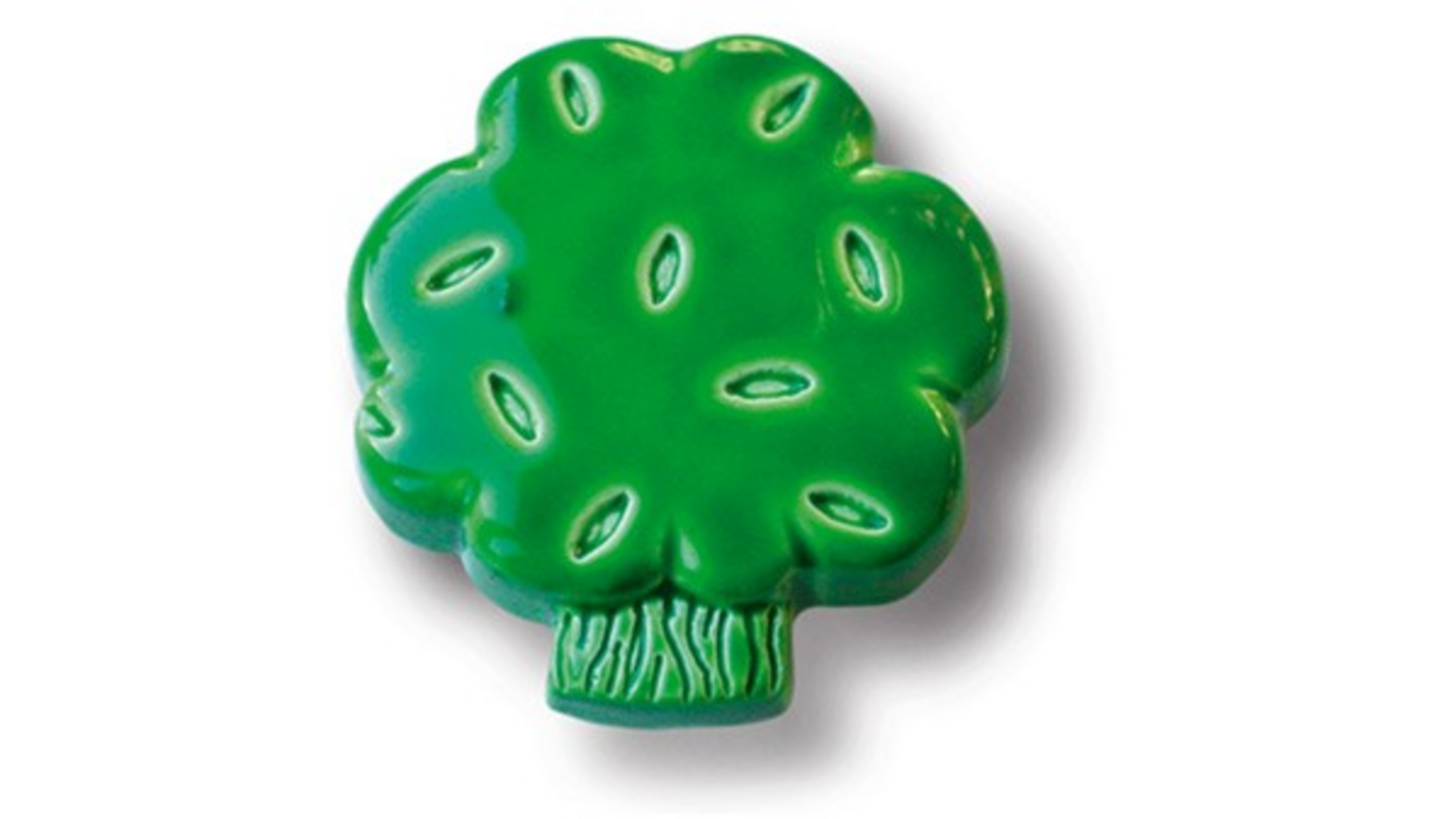 Knop nylon GROENE BOOM-vorm 47x51mm