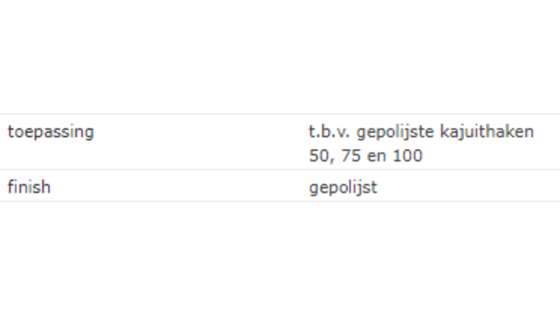 Oog voor Kajuithaak / 50, 75 en 100 mm / messing gepolijst