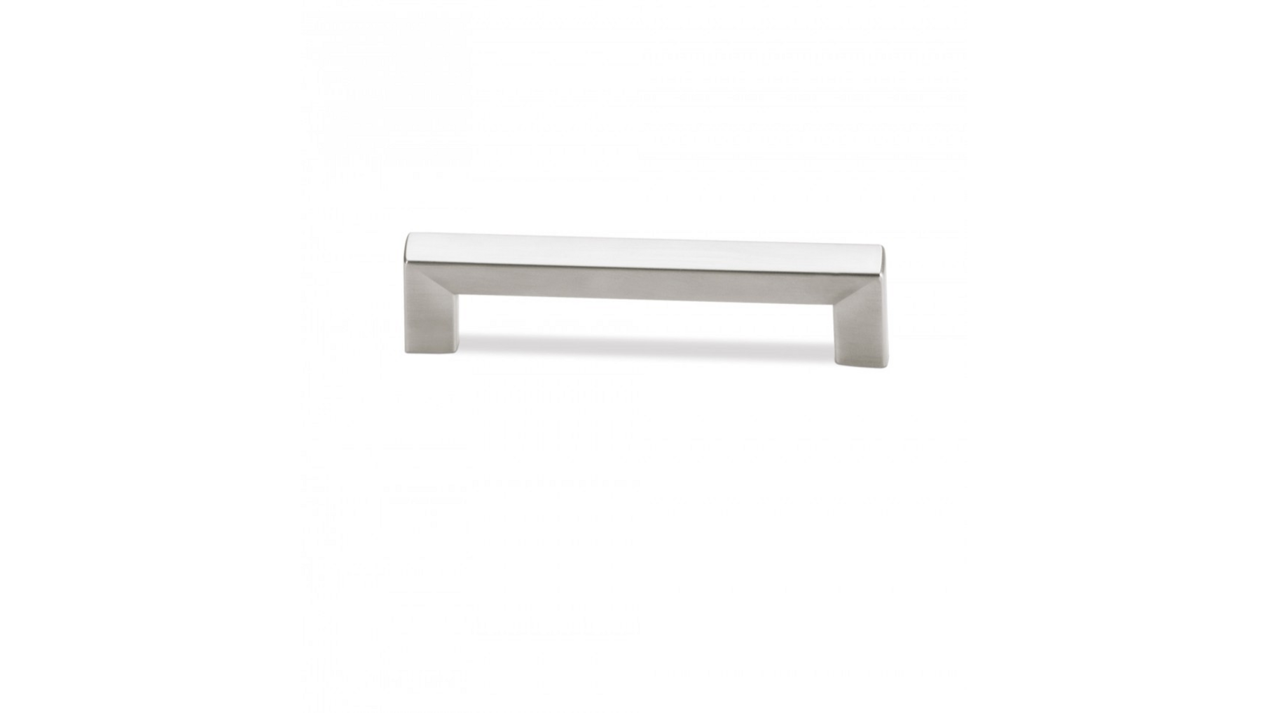 Greep SQUARE geborsteld nikkel 146x12mm, hartmaat 128mm