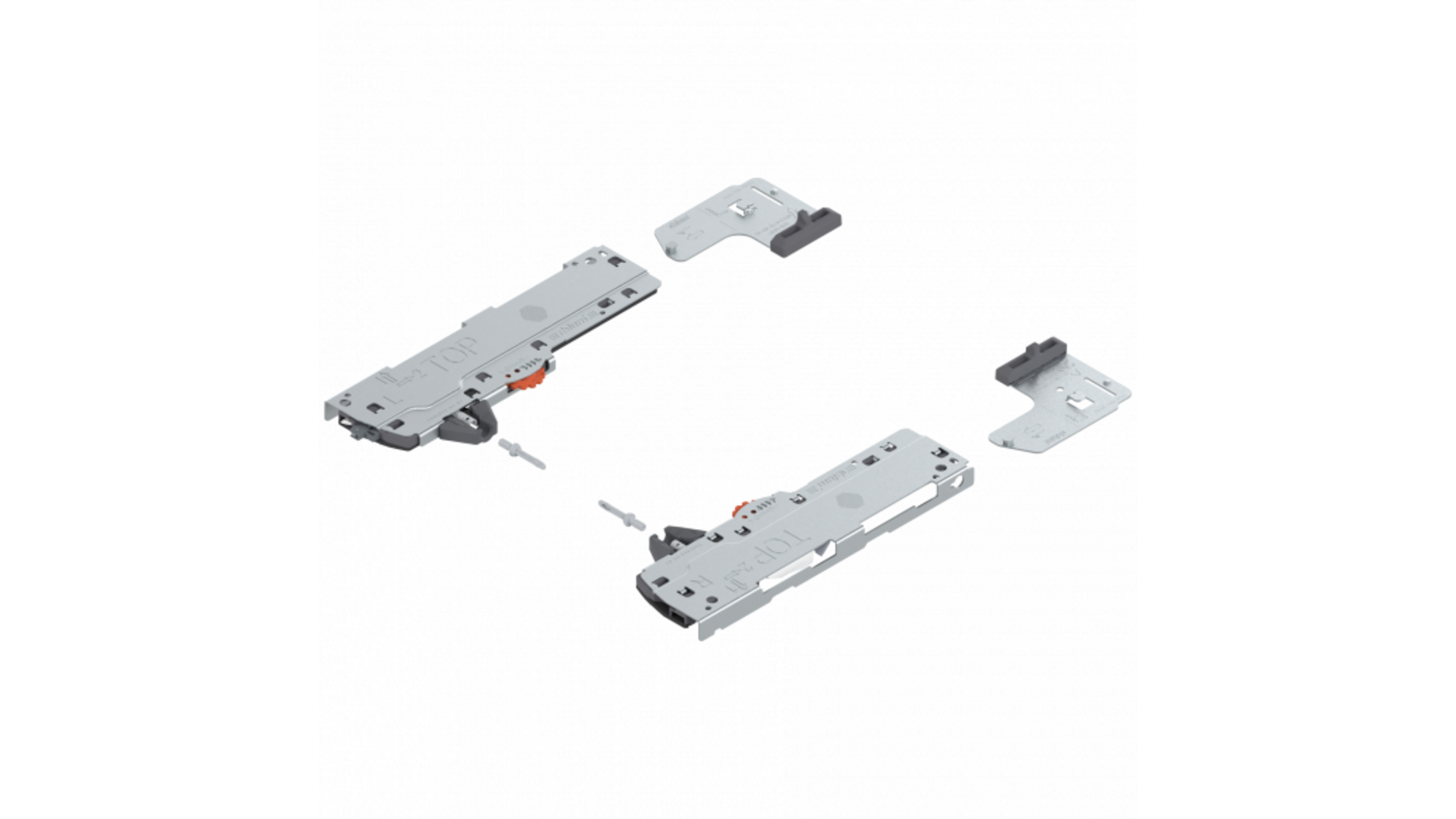 Tip-on/Blumotionset van 35-60kg, NL 450-750mm, 60kg