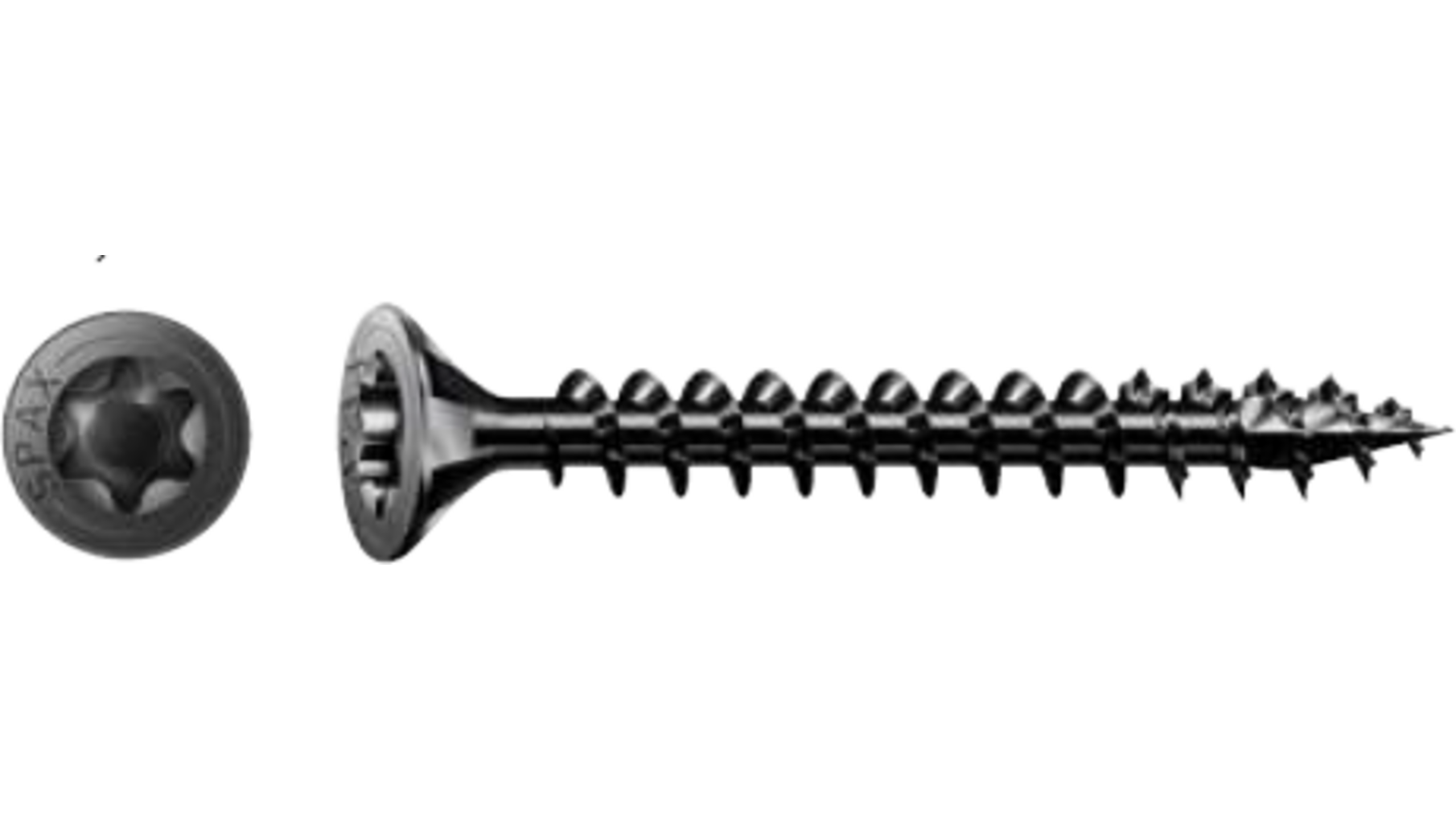Spax schroef Torx voldraad 3,0x30 PK verzinkt zwart VE= 200