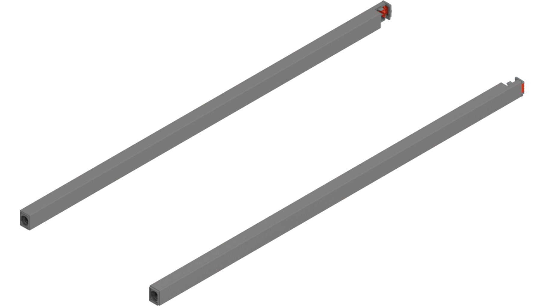 Reling L+R voor Merivobox, 550mm indiumgrijs