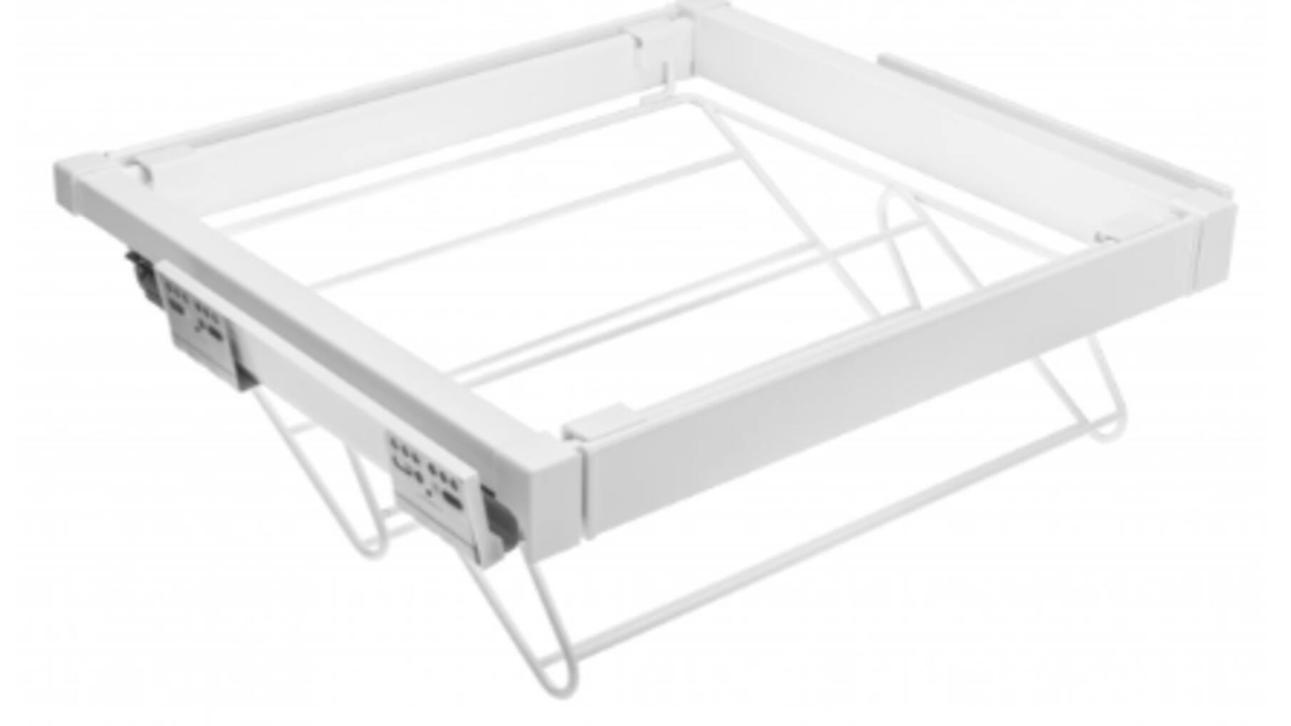 Schoenenrek, uittrekbaar, 900 mm SOFT-CLOSE, Wit