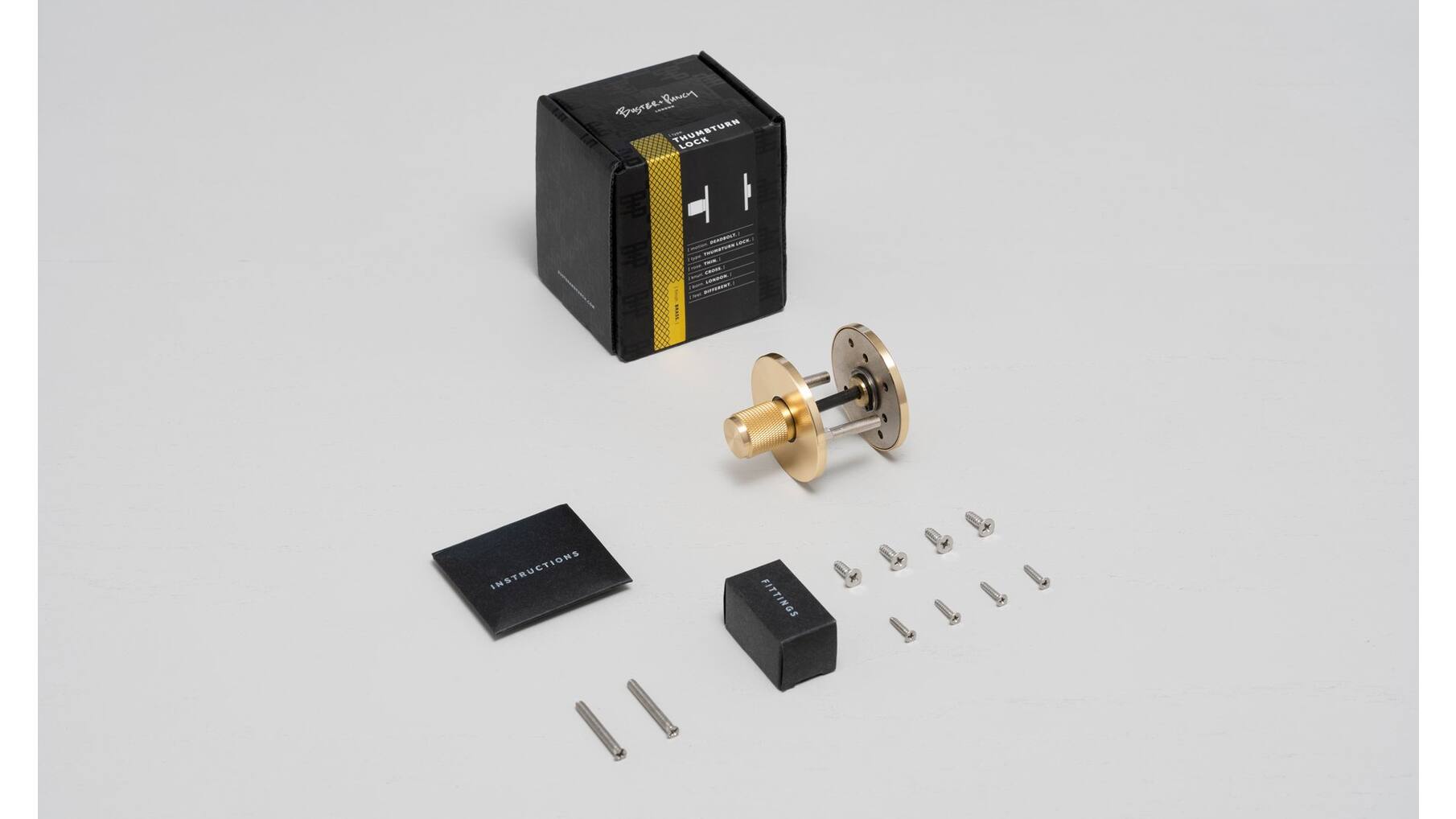 Thumbturn Lock/Cross/Brass