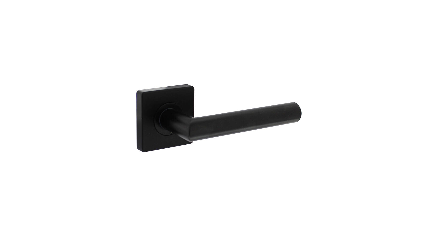 Deurkruk Bastian op rozet 55x55x10 mm zwart