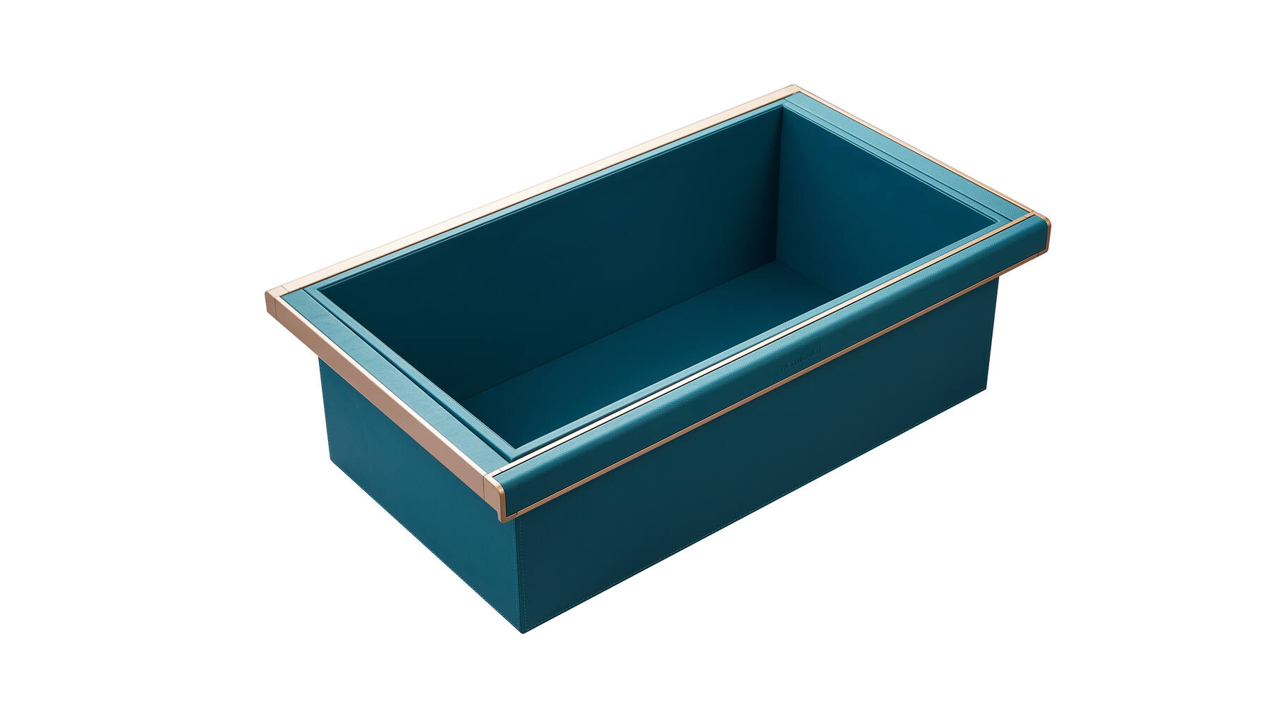 706051 B Series - Leather Clothes Basket (D) - 600mm Green