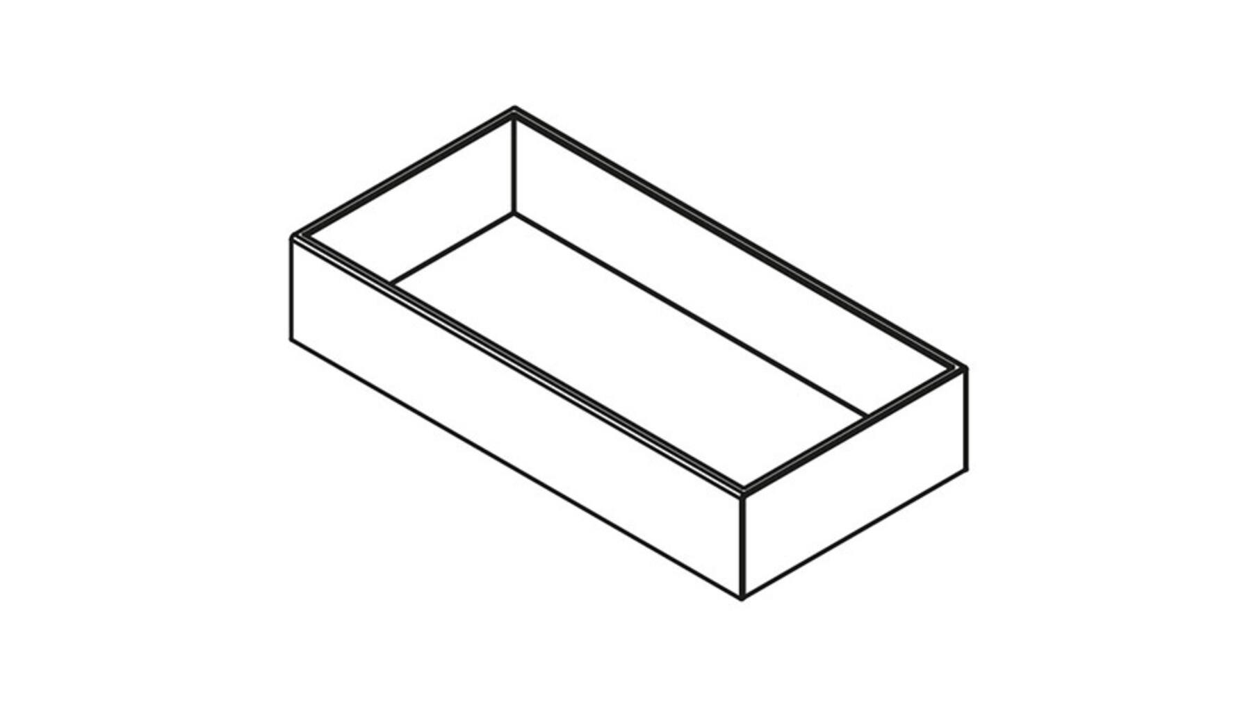 CubiLux rechthoekig Leder 62 x 300 x 150mm Kleur: zwart