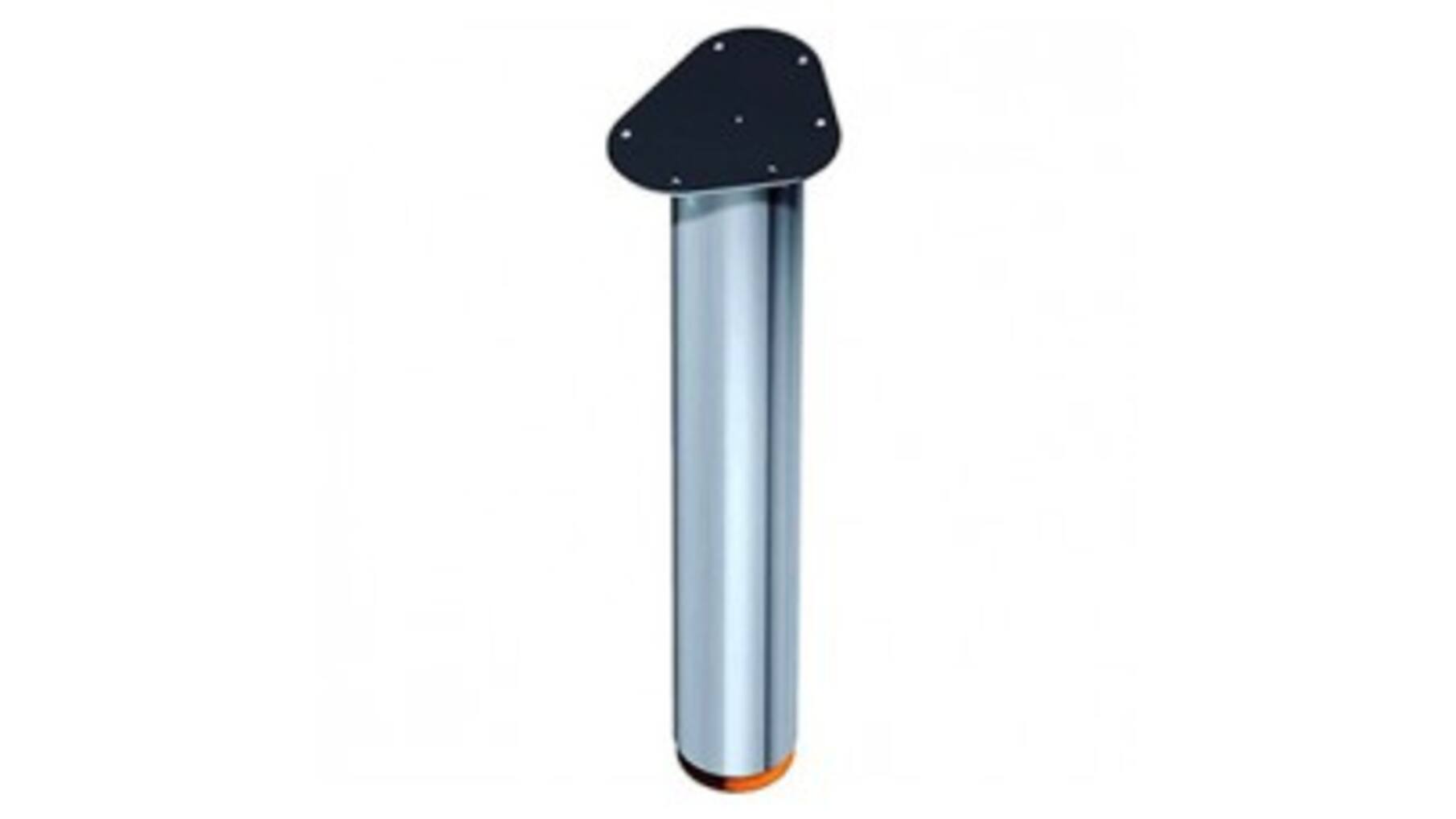 Tafelpoten 80mm 710mm dikte 0,9mm RVS look set van 4