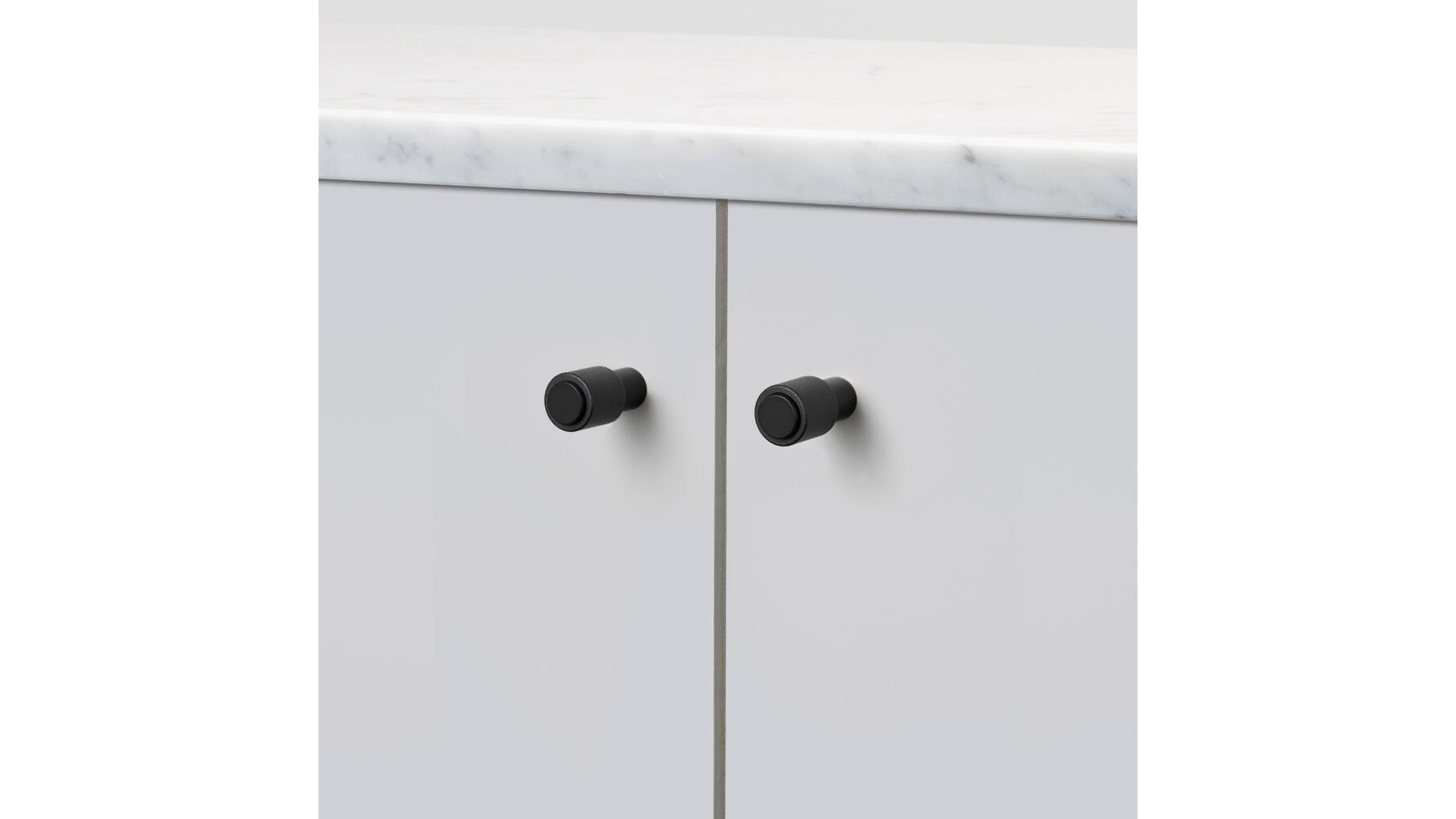 Furniture Knob/Cast/Set Of 2/Welders Black