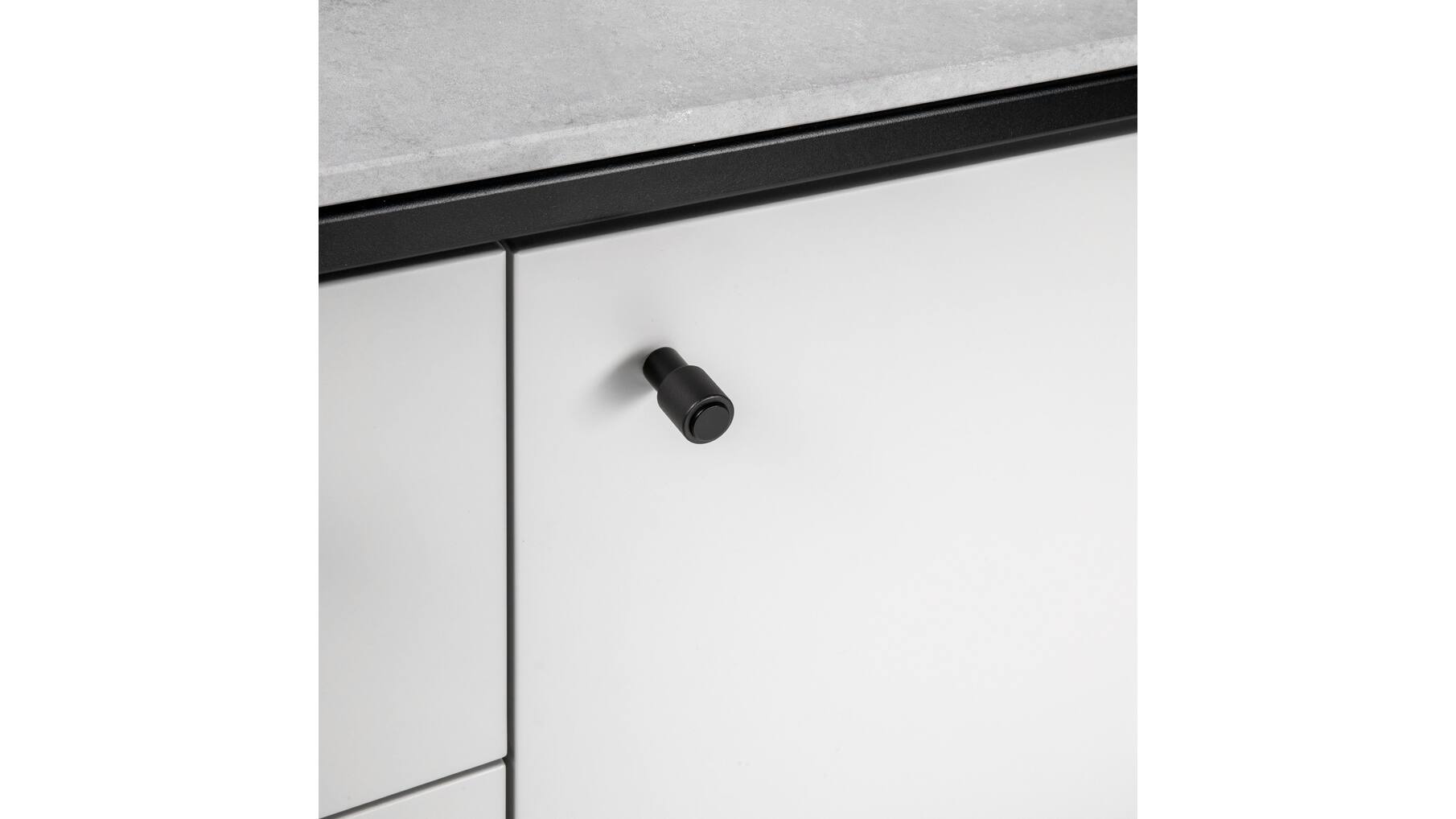 Furniture Knob/Cast/Set Of 2/Welders Black