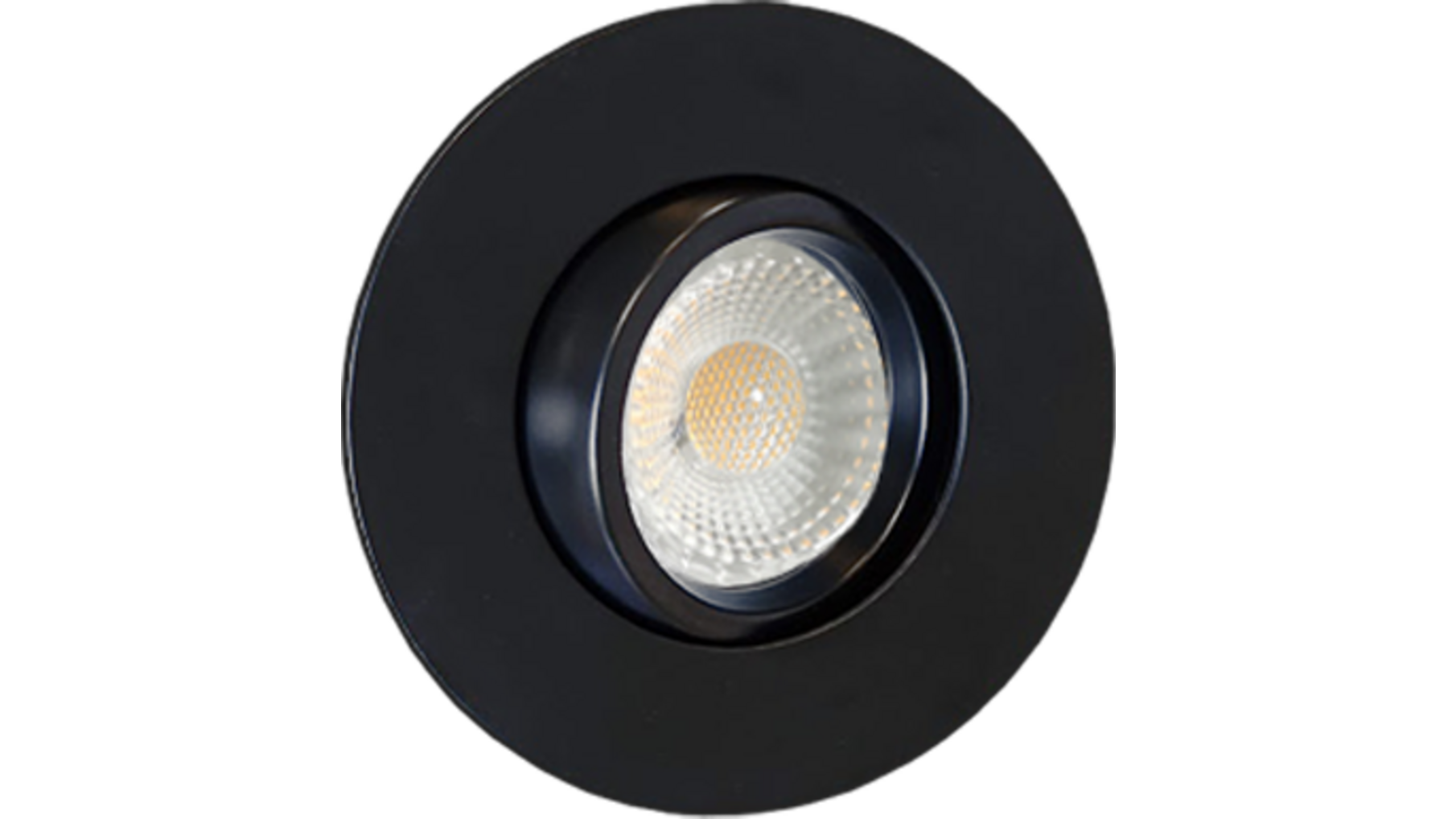 Lazio IP65 zwart kantelbare inbouwspot DTW + triac driver
