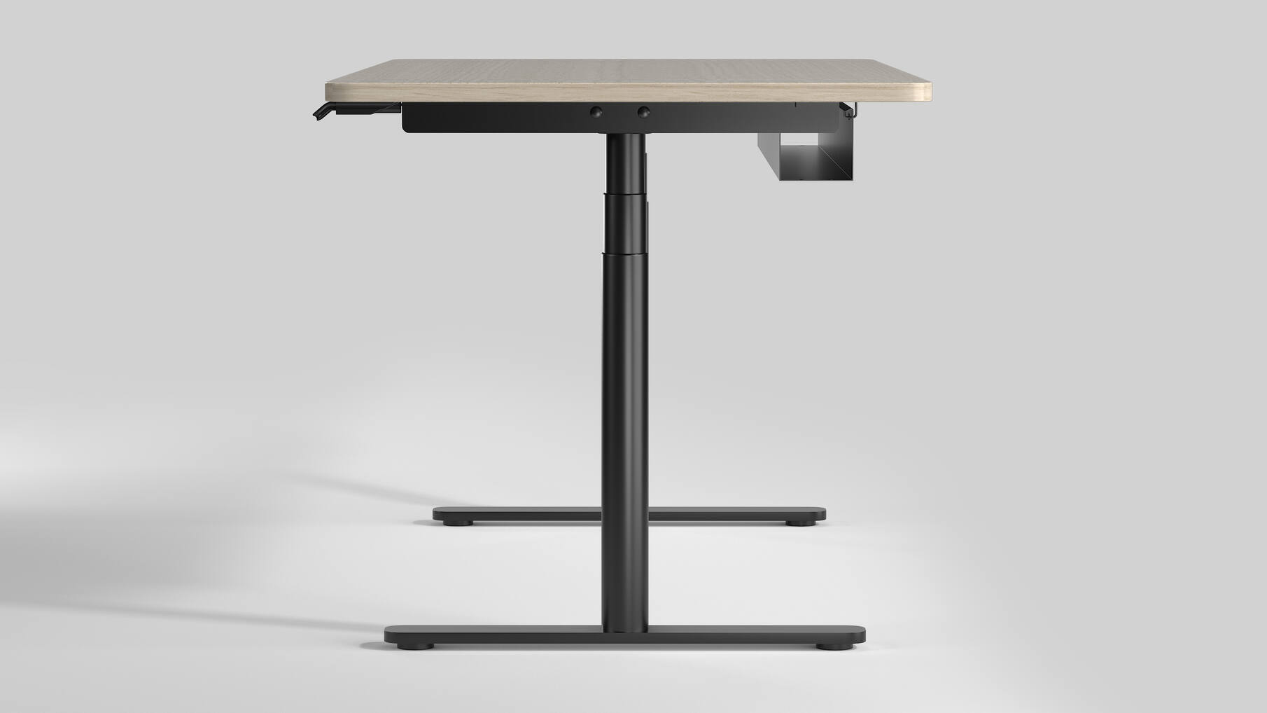 Workdesk Round voor bladmaat van 1200-1800mm , wit