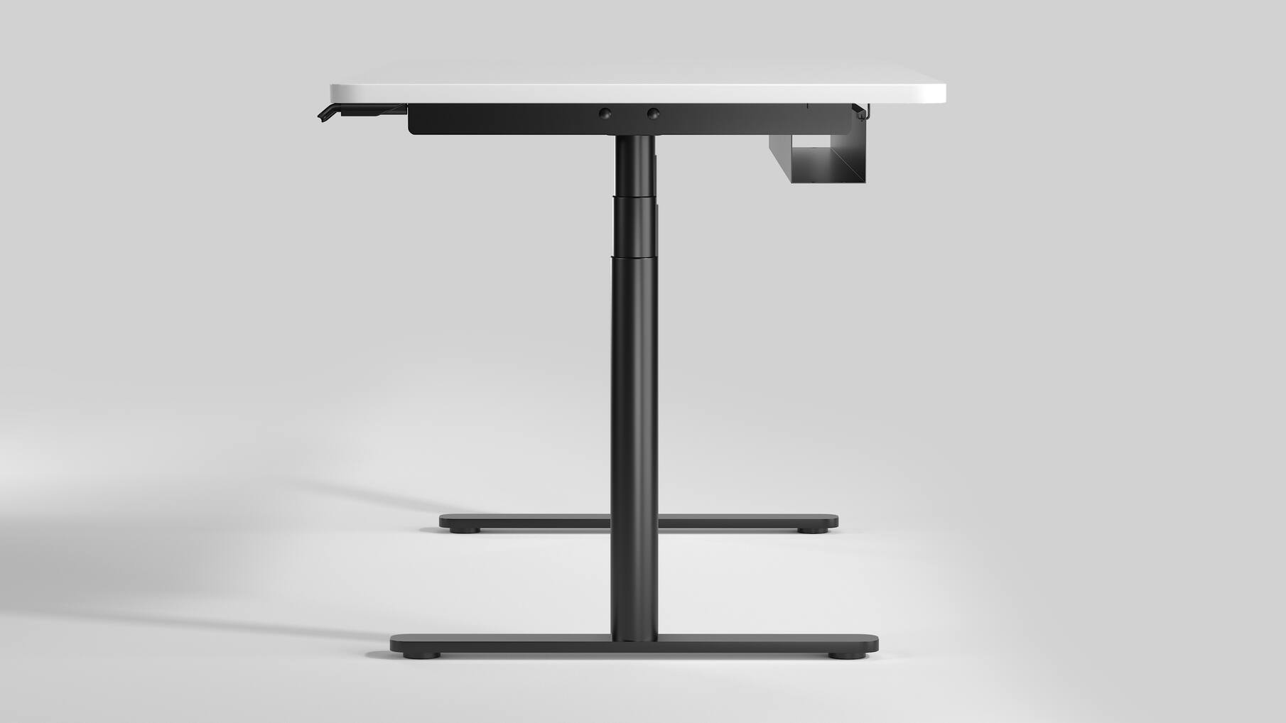 Workdesk Round voor bladmaat van 1200-1800mm , wit