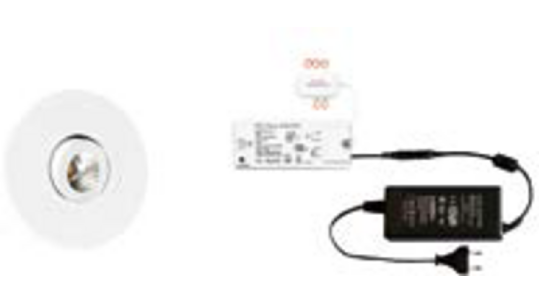 3x Monza rond wit + 3x verlengsnoer + ZigBee Driver 30W