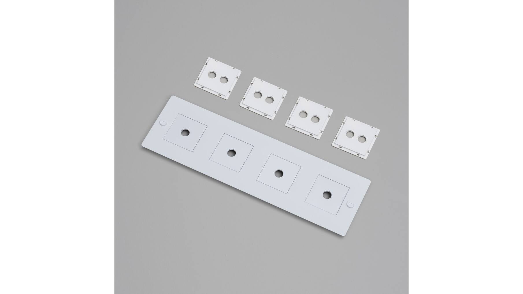 4G Wall Plate/Horizontal/White