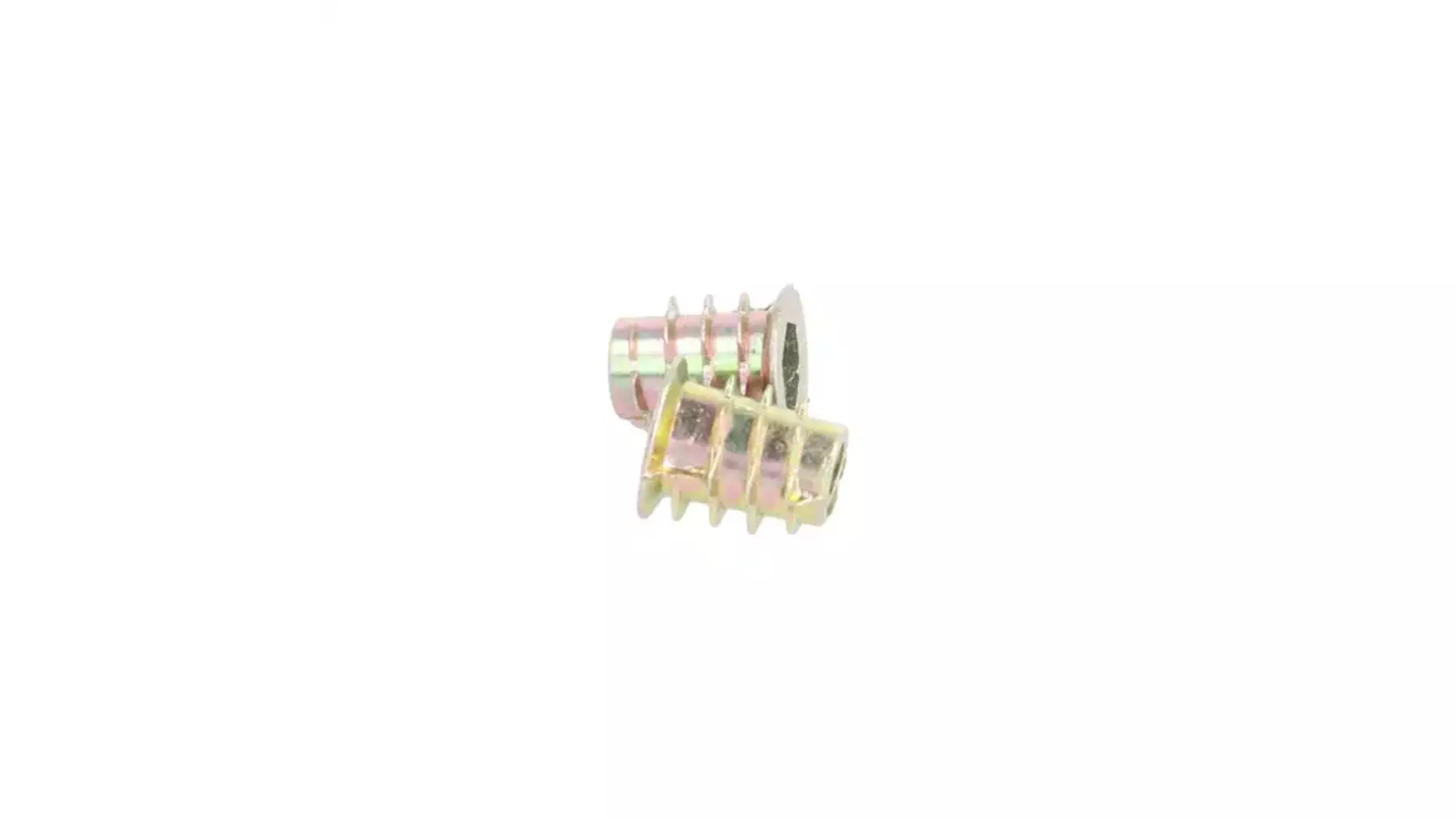 Rampabus conisch M6/12x13mm met rand, geel verzinkt, SW6