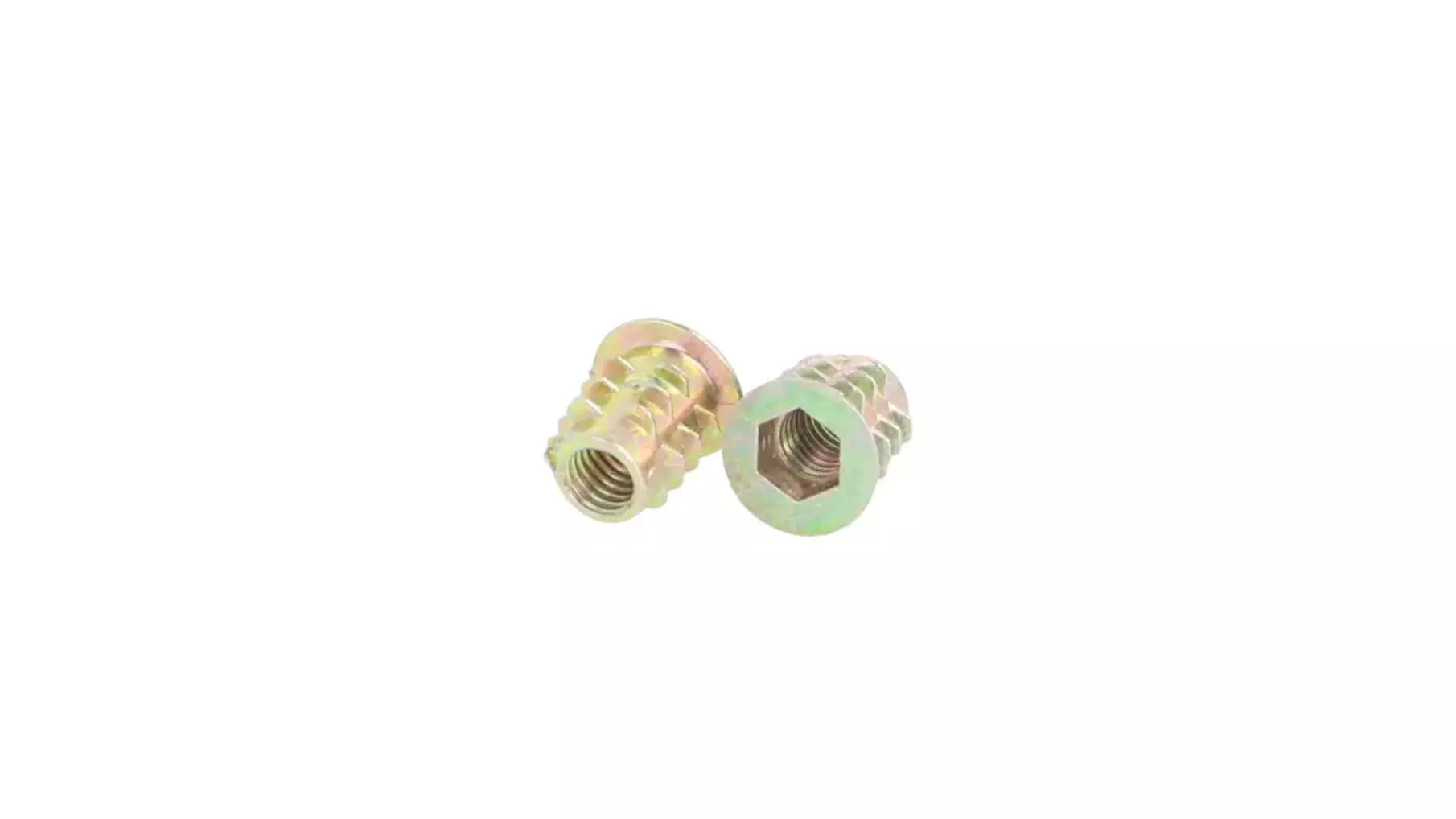 Rampabus conisch M6/12x13mm met rand, geel verzinkt, SW6
