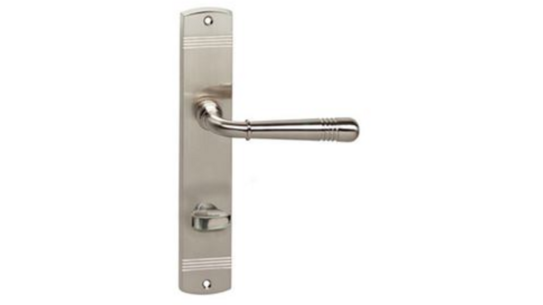 Deurkruk Helena op schild toilet-/badkamersluiting 63 mm