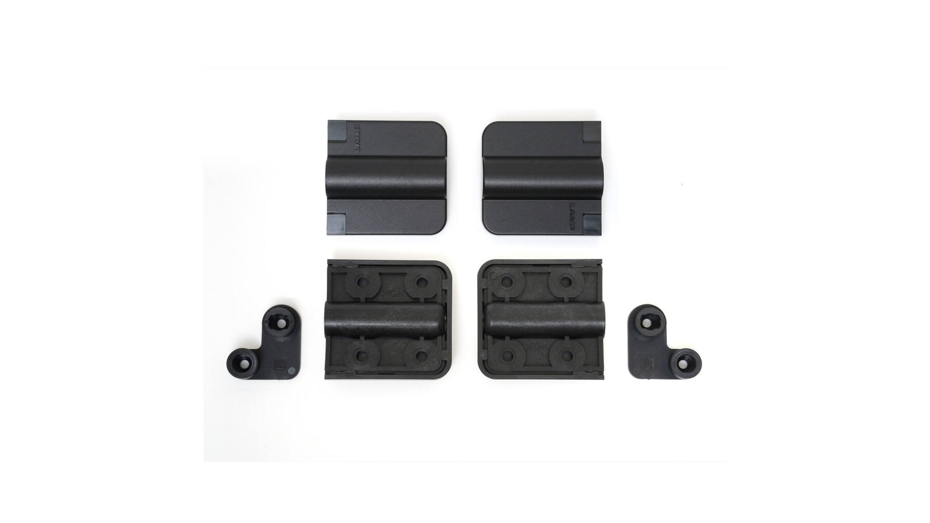 Dekselscharnier zwart soft close, prijs per set