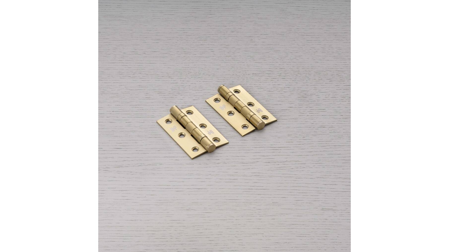 Hinge/76 X 51 X 2 Mm (3 X 2 Inch)/Set Of 2/Brass