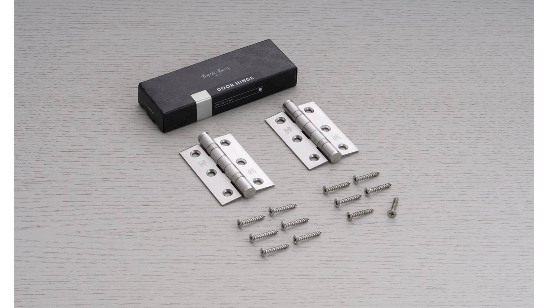 Hinge/76 X 51 X 2 Mm (3 X 2 Inch)/Set Of 2/Brass