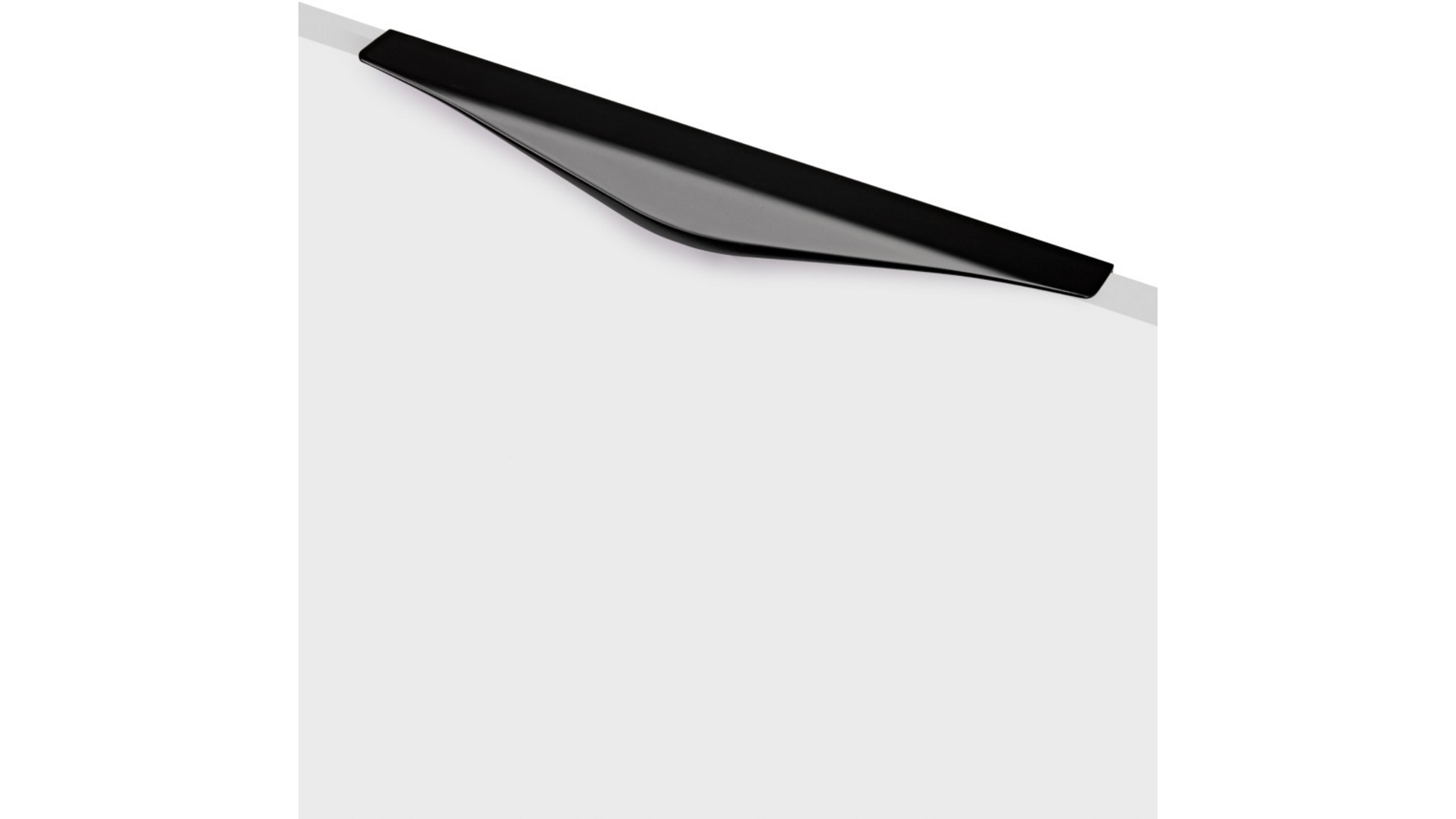 Greep LIPS mat zwart 320x45mm, hartmaat 224mm