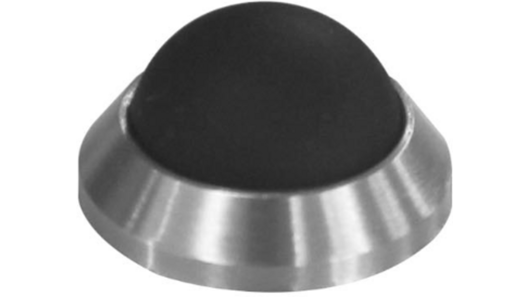 Deurstop bol ø20mm wandmontage rvs geborsteld