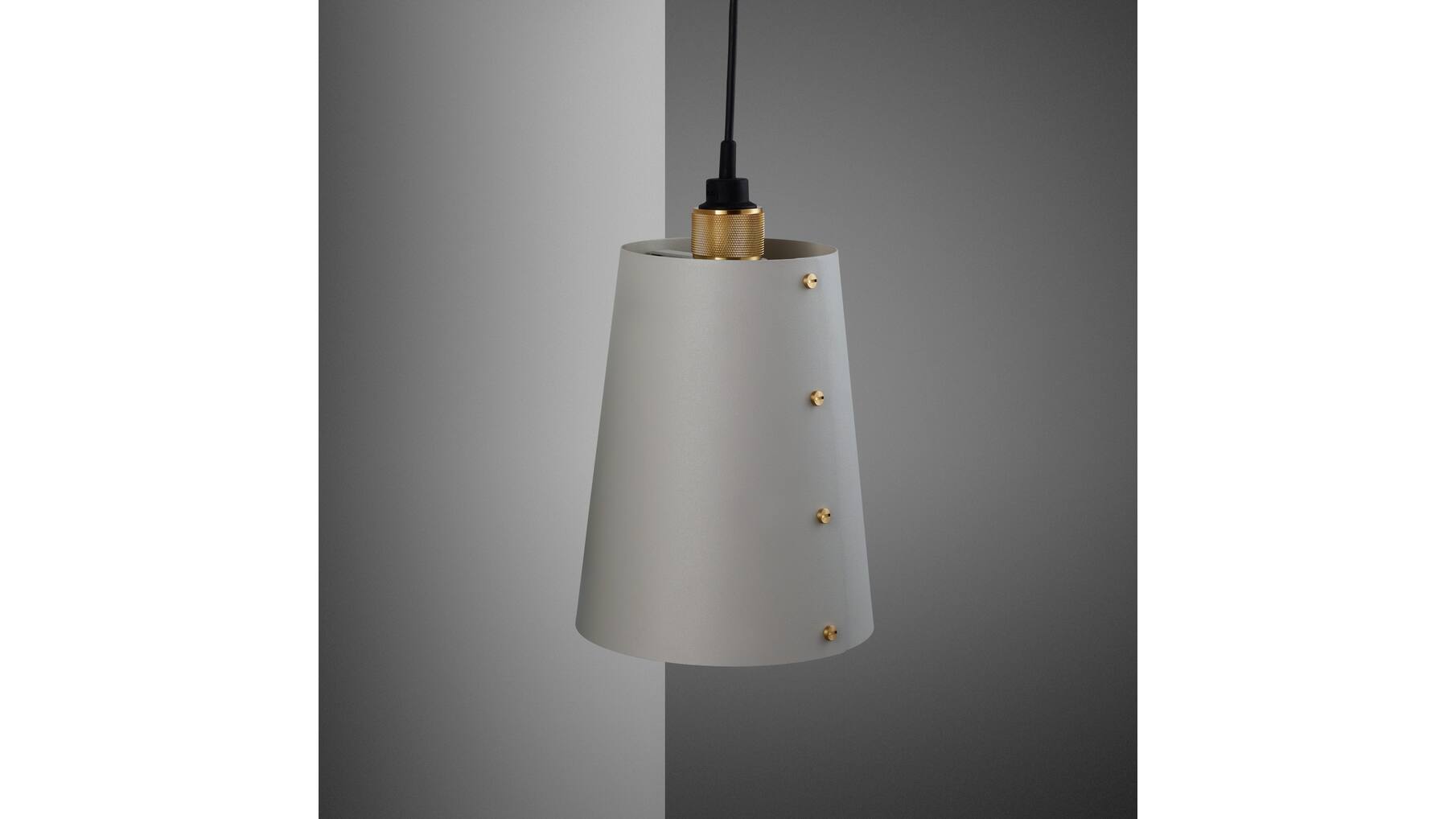 Hooked Wall Large Stone/Brass