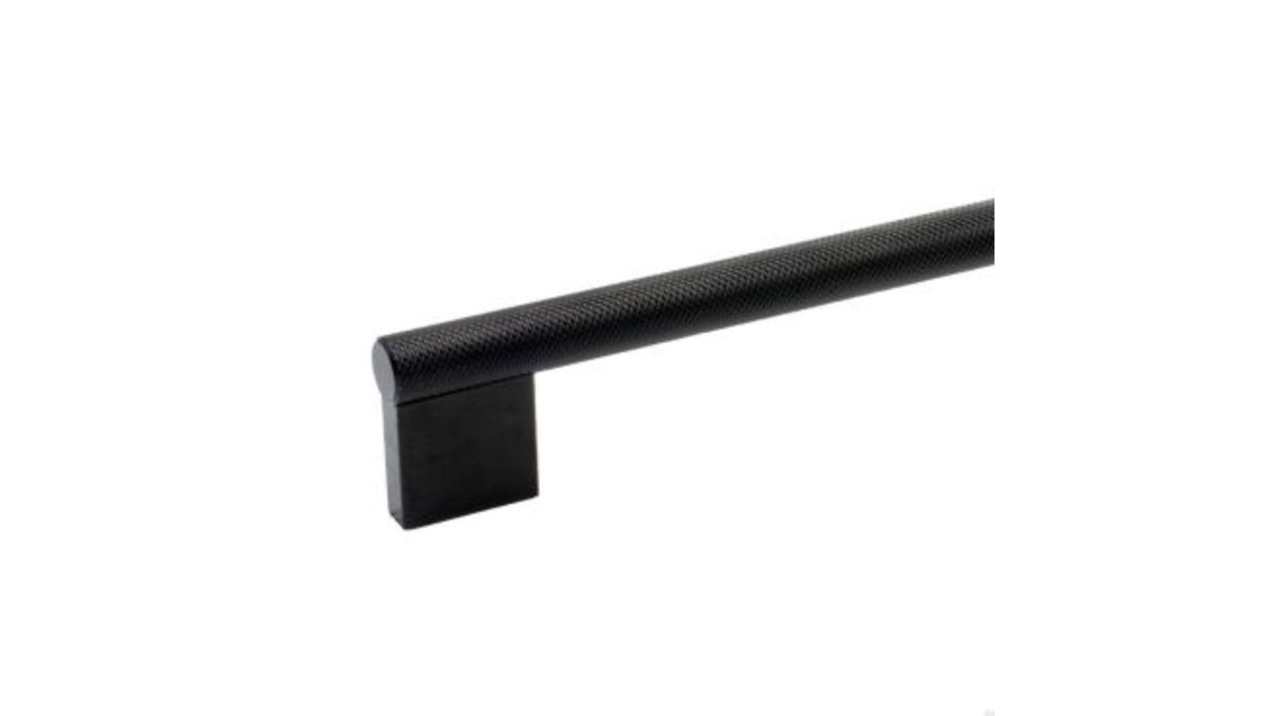 Greep ribbel 10x589/1178x1200mm, mat zwart