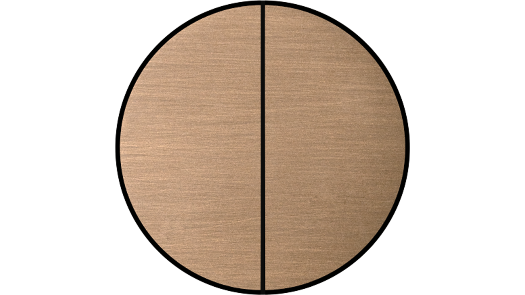 Rond 2.0 Push button 4X- t.less - light bronze