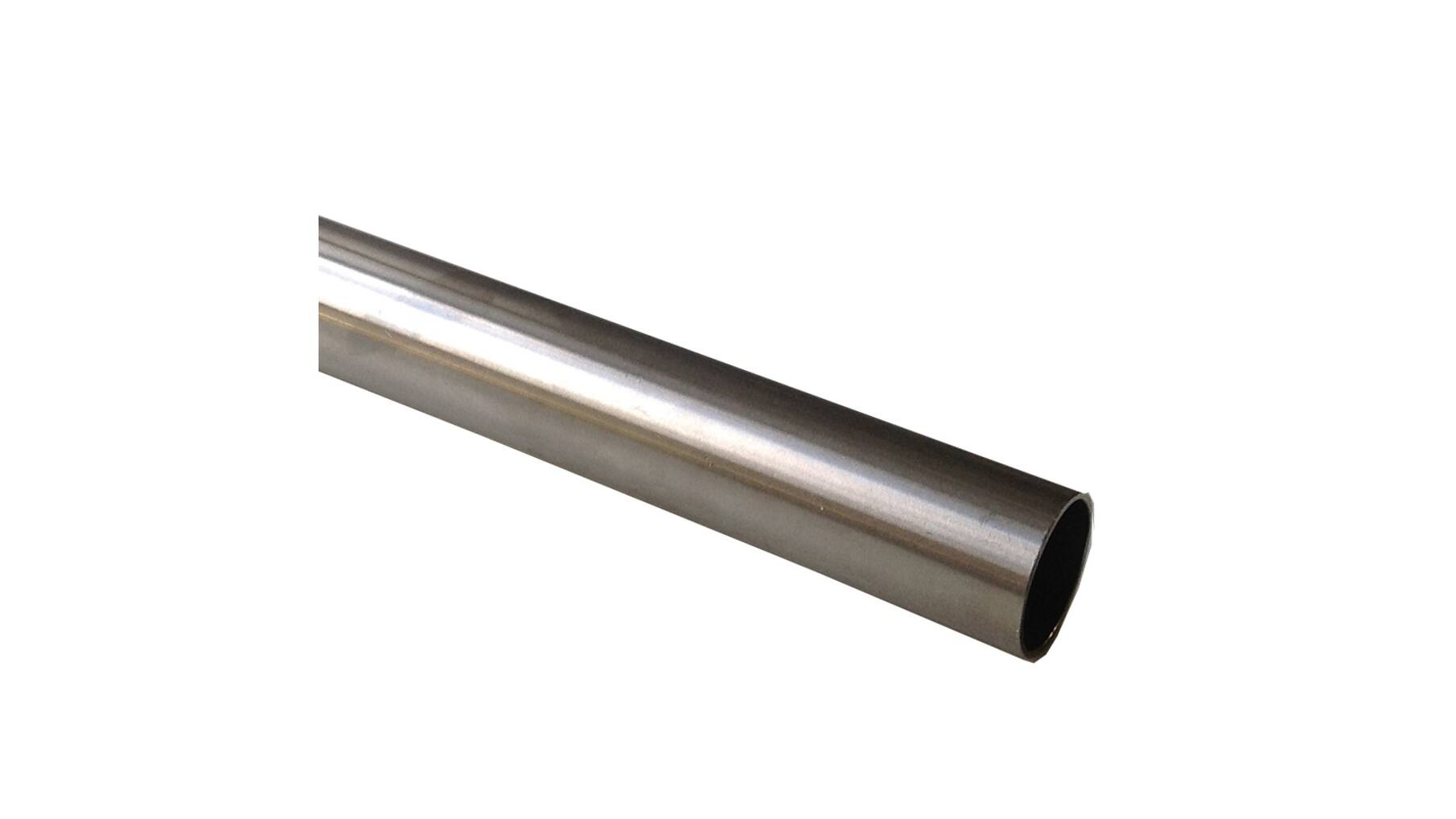 Roede 29mm rond RVS look lengte 2000mm prijs per stuk