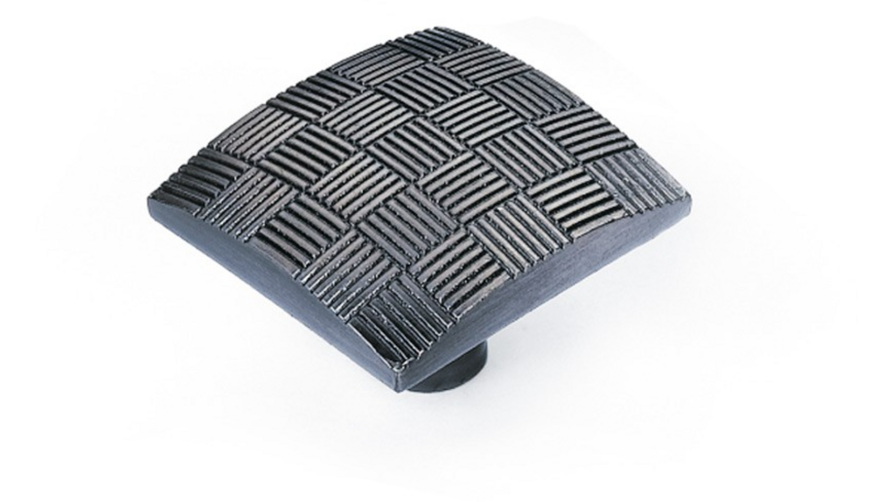 Knop CHESS geborsteld tin 29x29mm