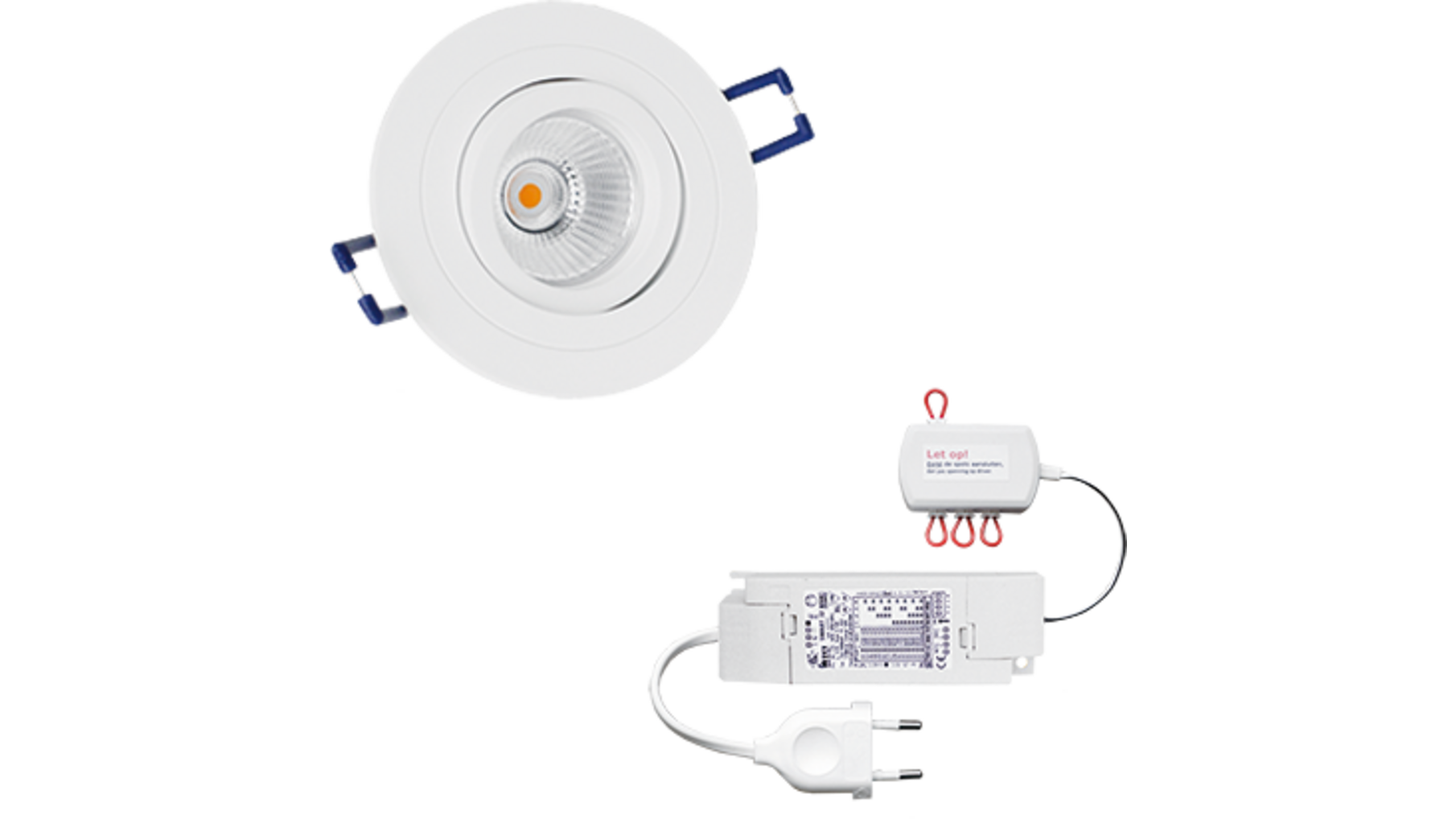 3x rond wit+3x powerled+3x verl+driver