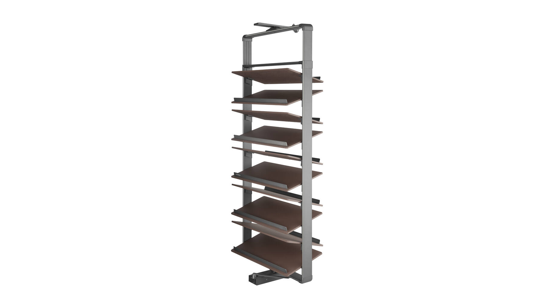 703593 B Series - Rotating Shoe Rack - 8 layers Brown