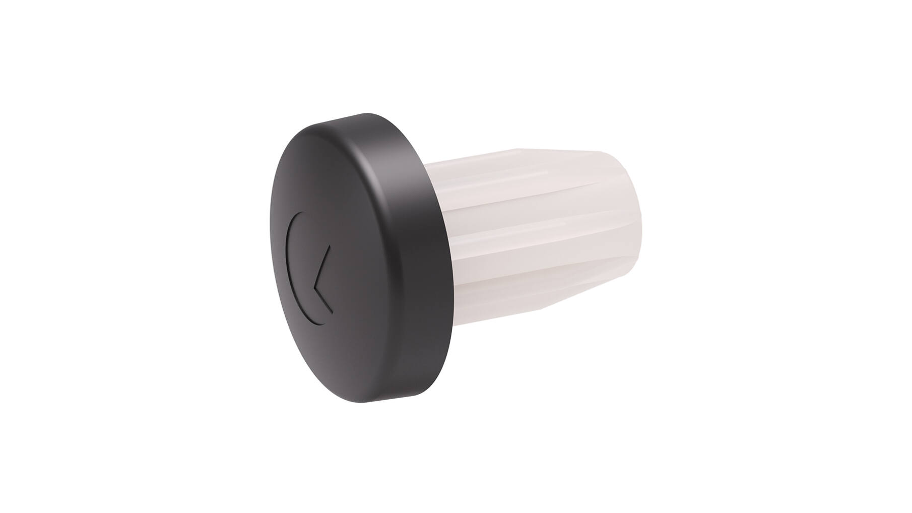 Deurbuffer stift 5mm, schotel 8mm x 2,5mm dik antraciet