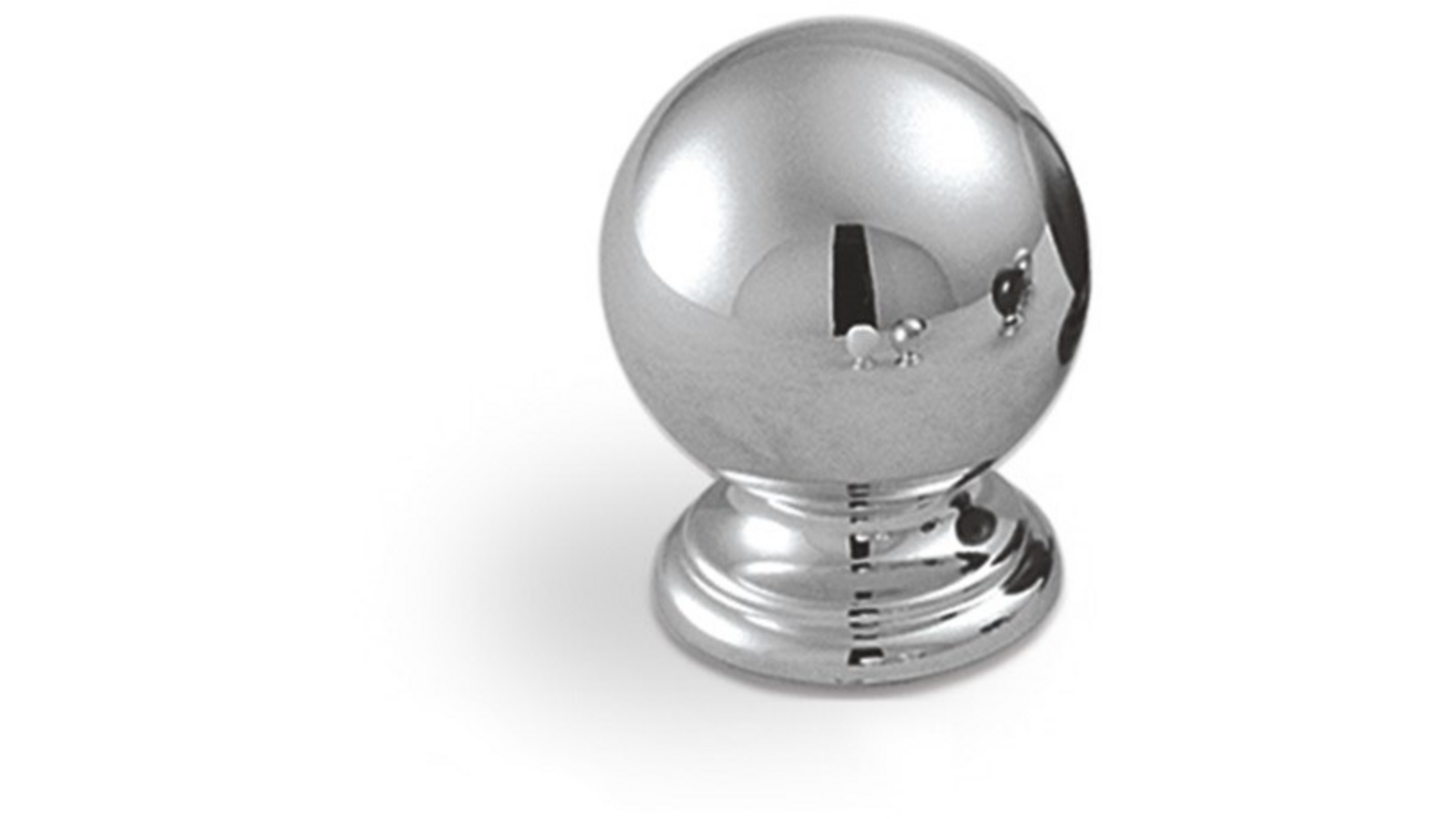Knop METAL 835 glans chroom 24mm